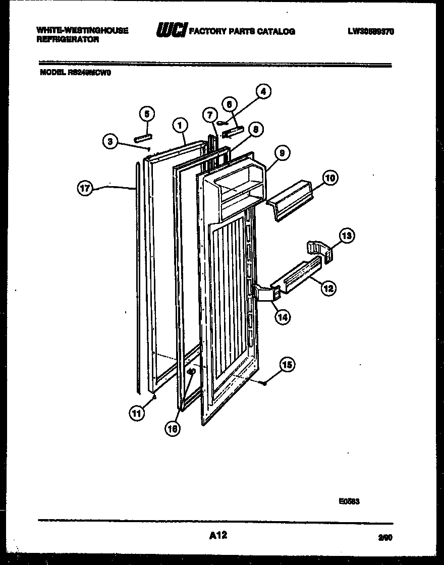 03 - REFRIGERATOR DOOR PARTS