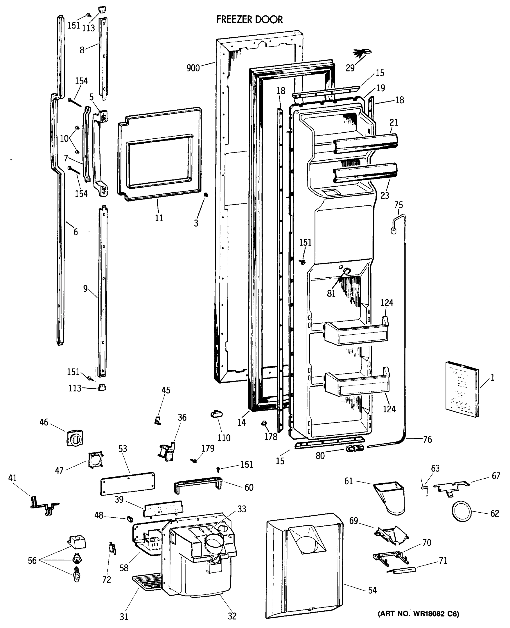 FREEZER DOOR
