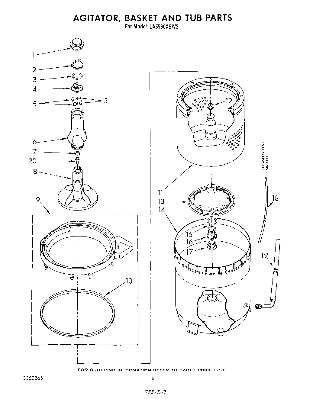 04 - AGITATOR, BASKET AND TUB