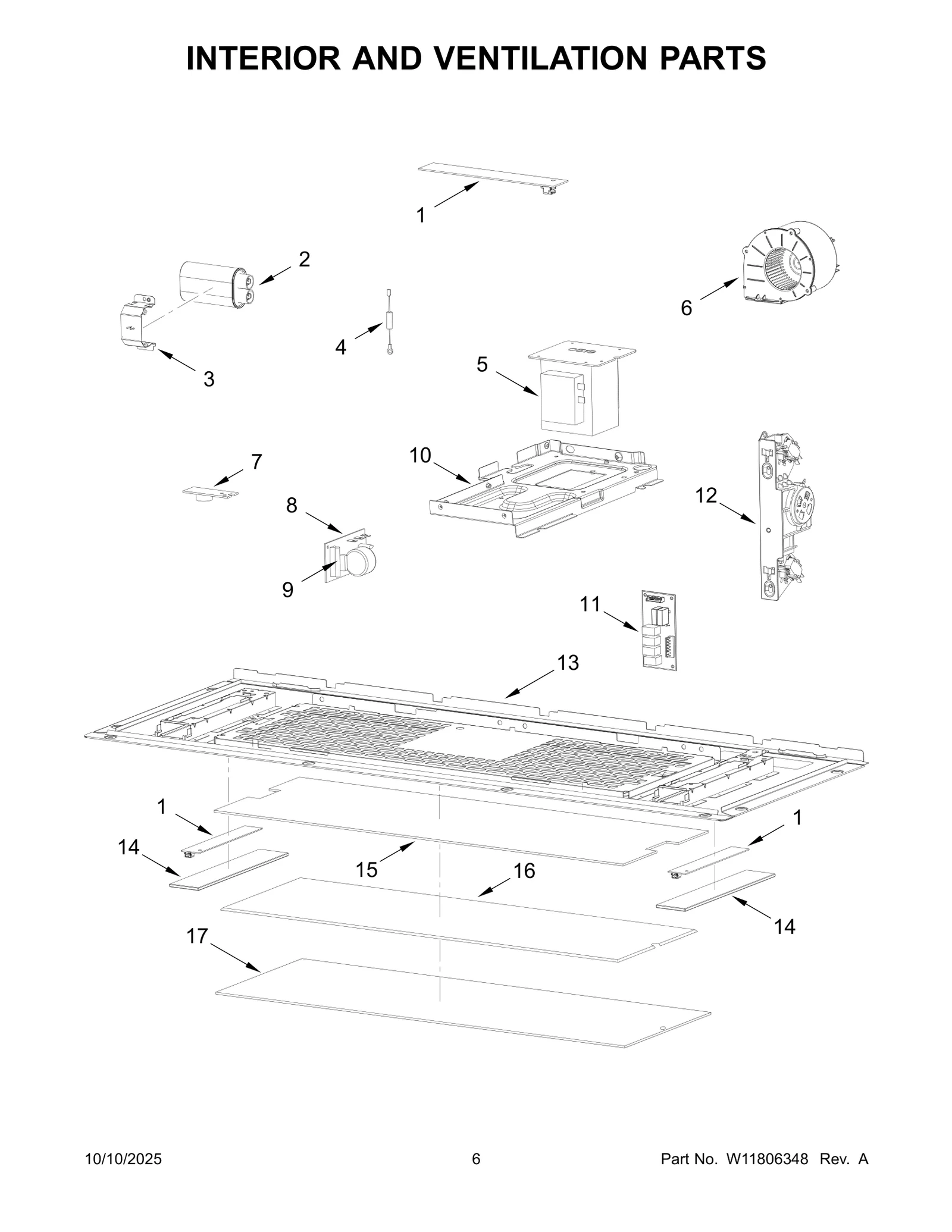 INTERIOR AND VENTILATION PARTS