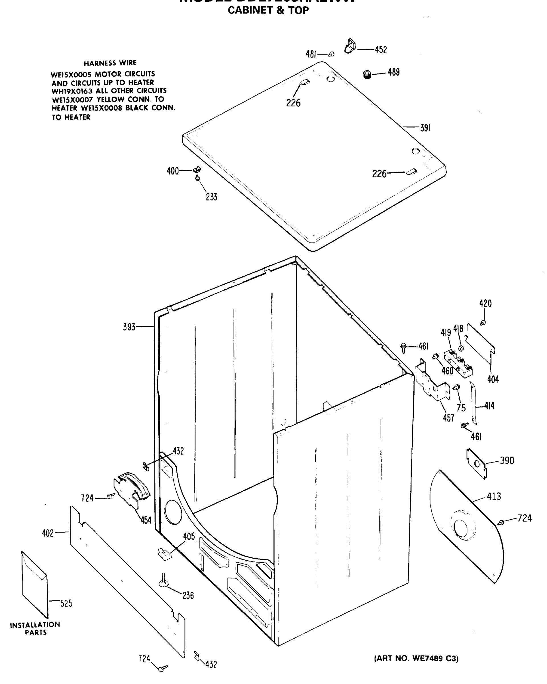 CABINET & TOP