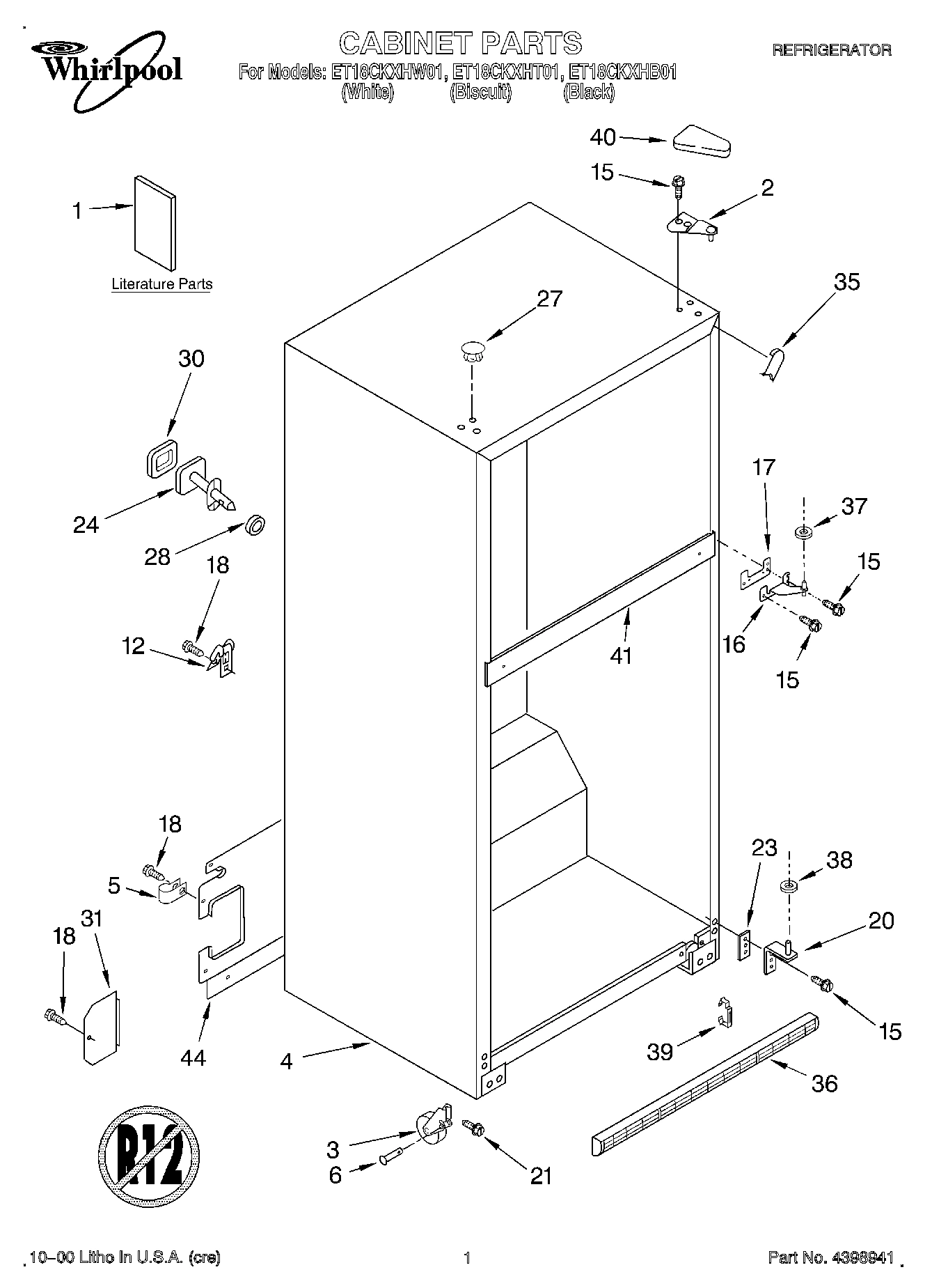 01 - CABINET, LITERATURE