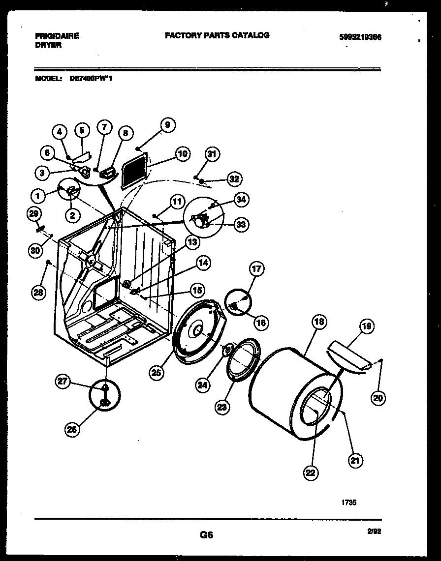 02 - CABINET AND COMPONENT PARTS
