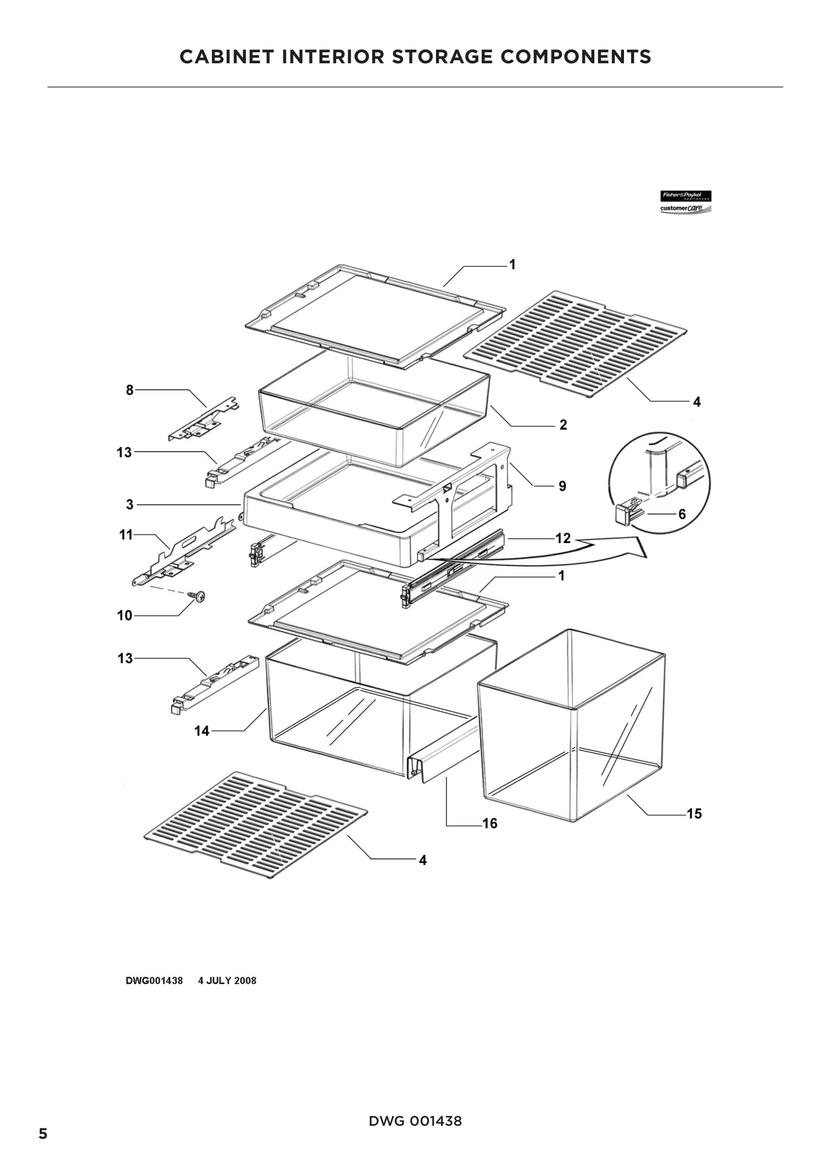 CABINET INTERIOR STORAGE COMPONENTS