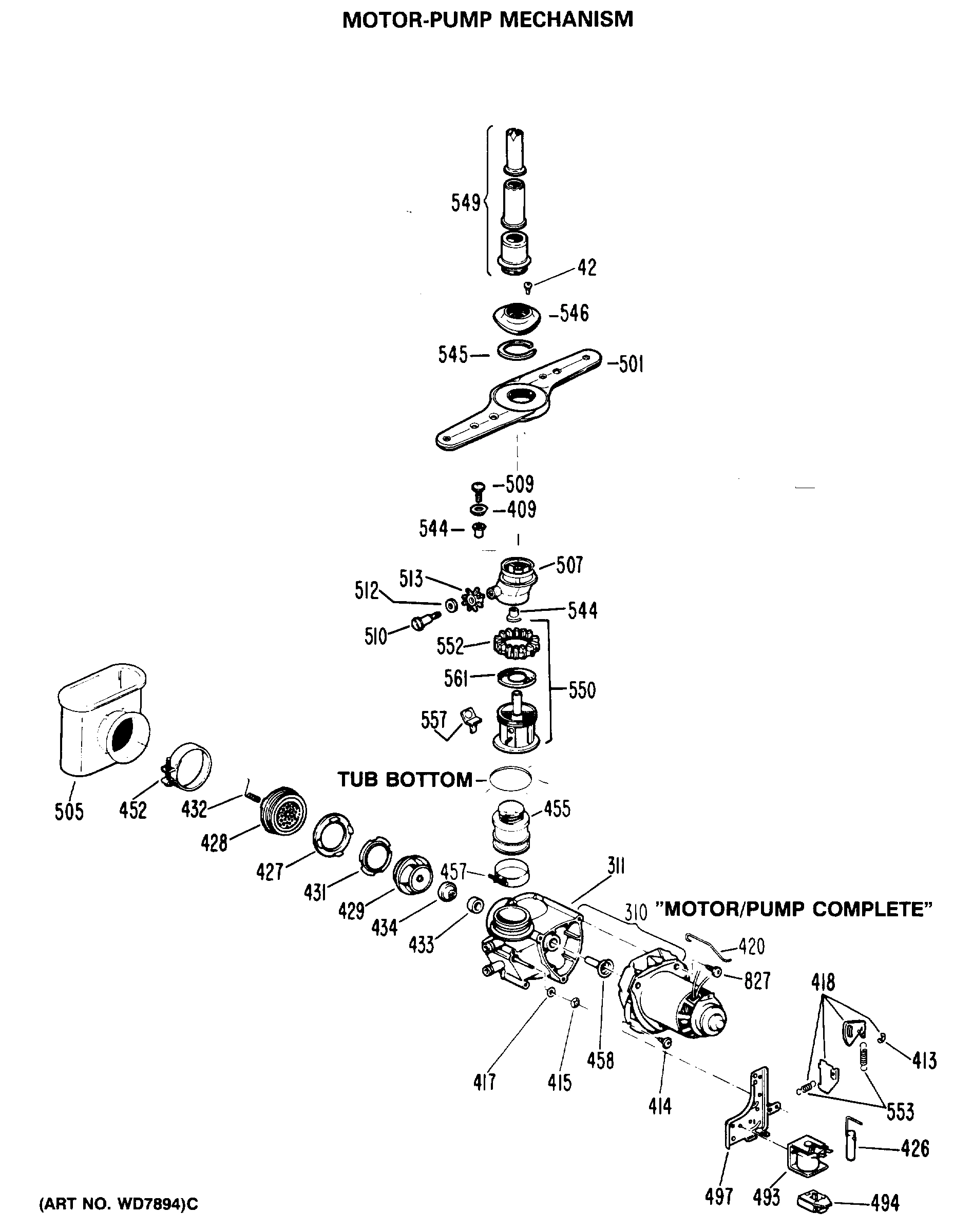MOTOR-PUMP MECHANISM