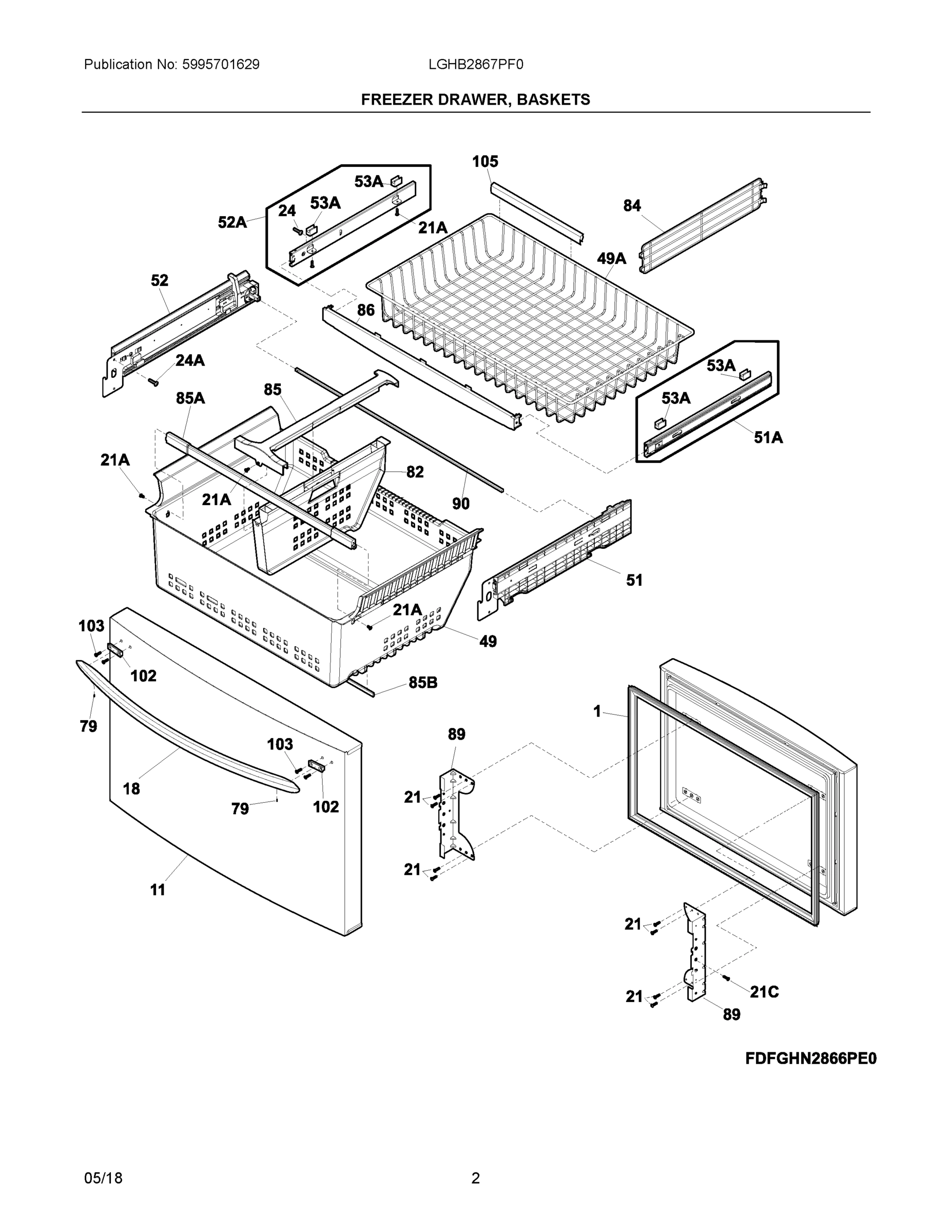 02 - FREEZER DRAWER, BASKETS