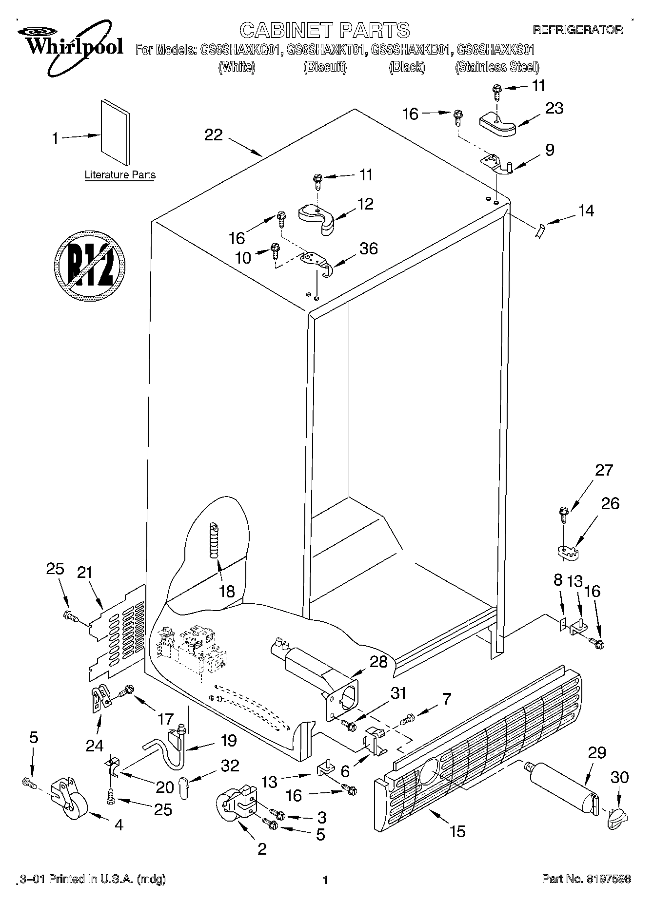 01 - CABINET, LITERATURE