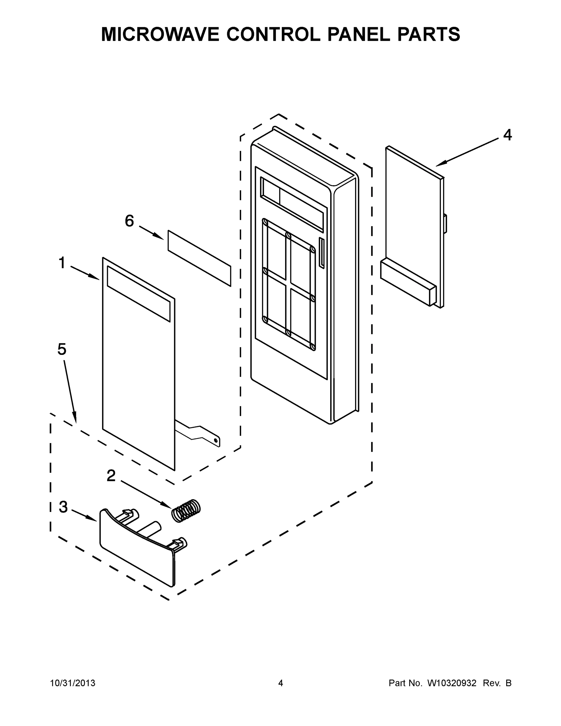 03 - MICROWAVE CONTROL PANEL PARTS