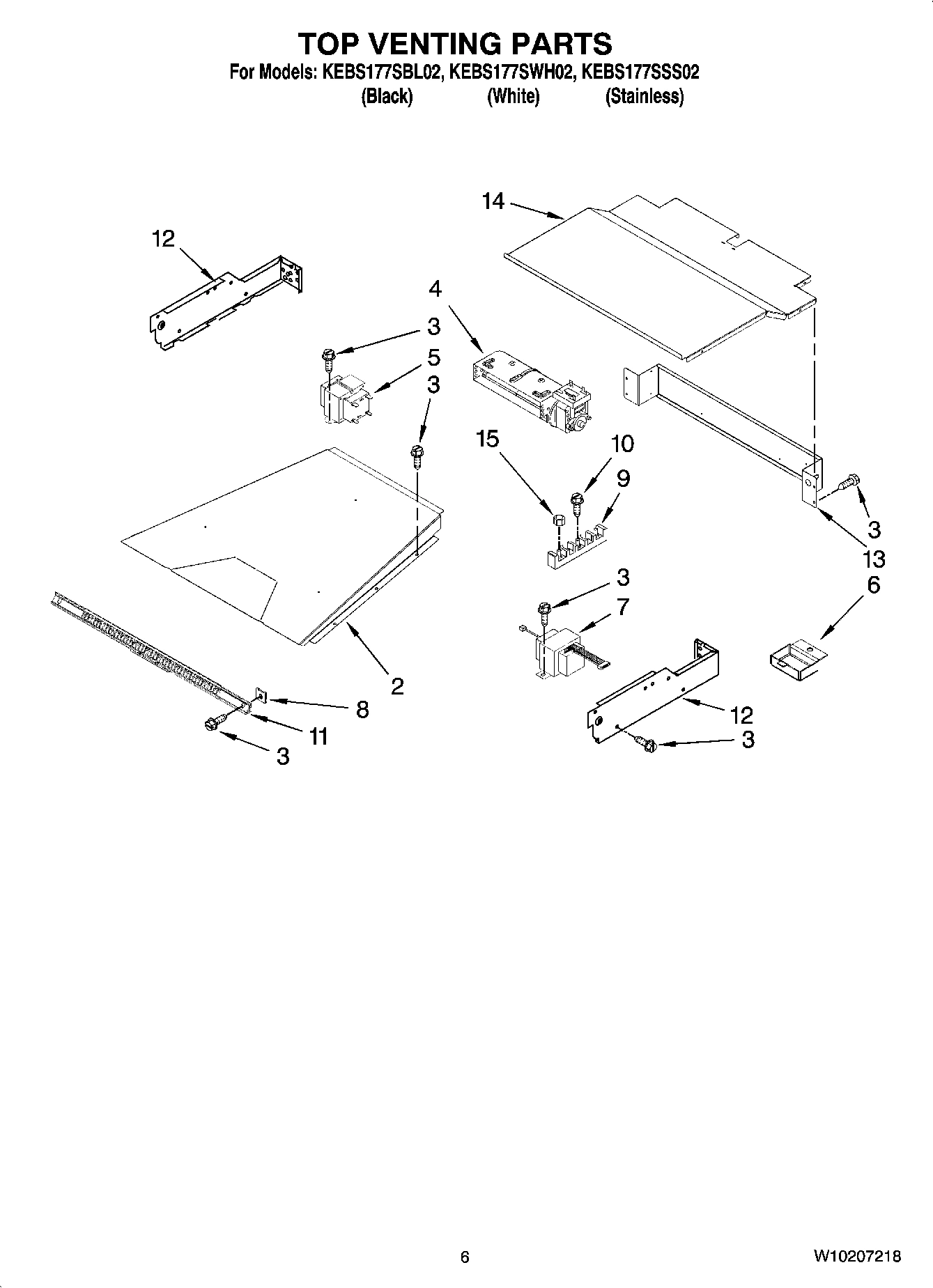 05 - TOP VENTING PARTS, OPTIONAL PARTS (NOT INCLUDED)