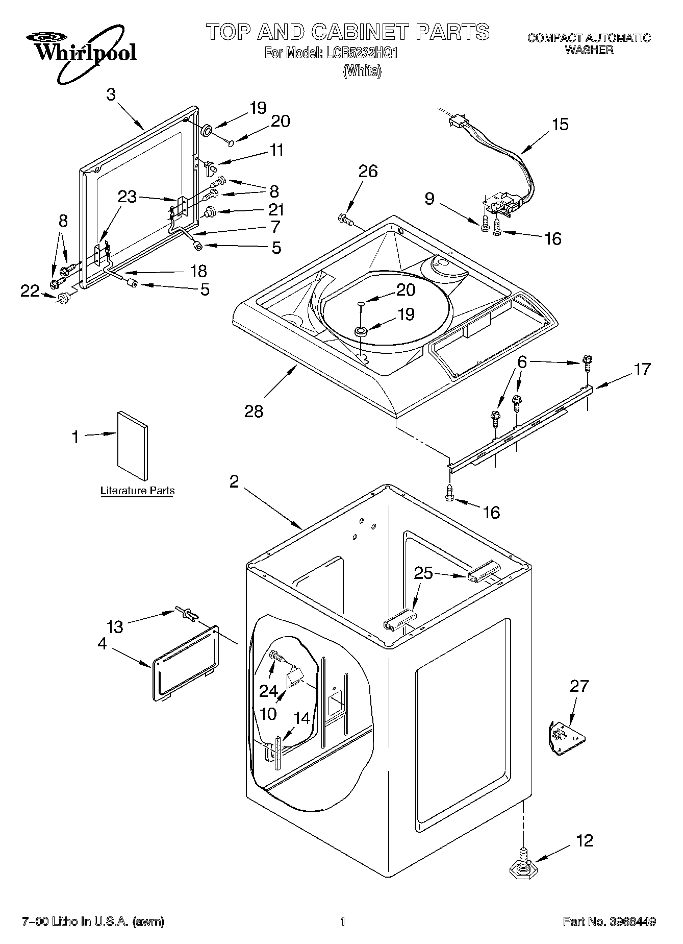 01 - TOP AND CABINET, LITERATURE