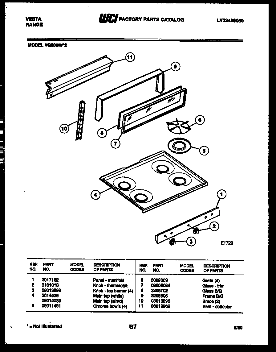 02 - BACKGUARD AND COOKTOP PARTS