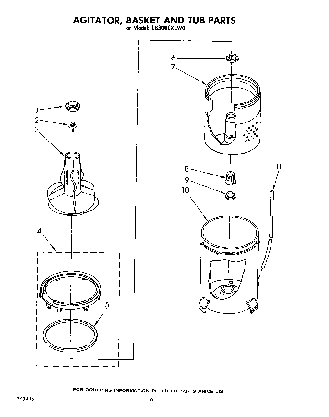 04 - AGITATOR, BASKET AND TUB