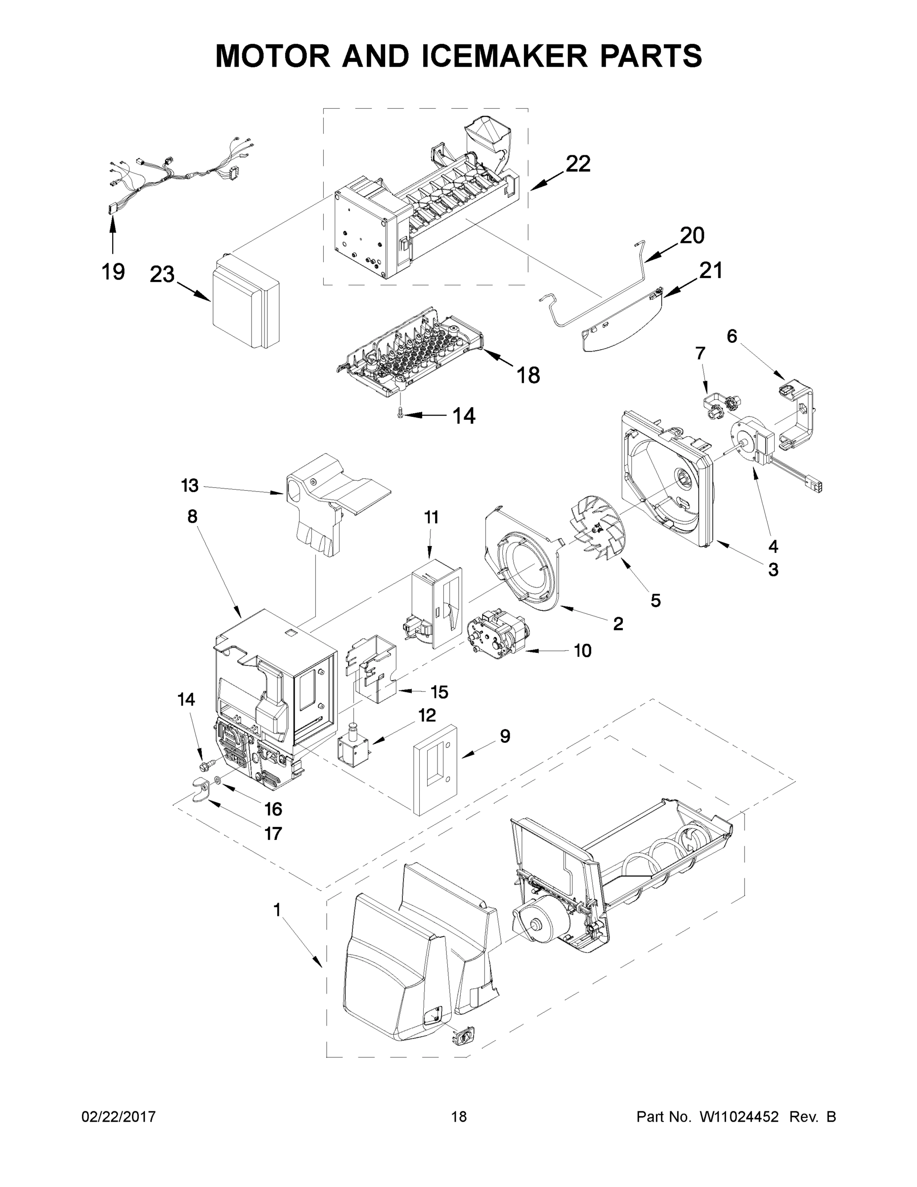 10 - MOTOR AND ICEMAKER PARTS