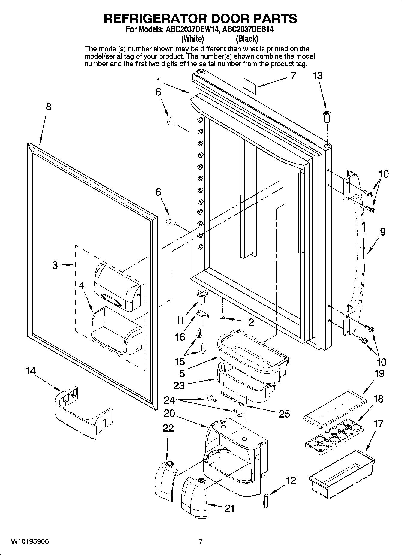 04 - REFRIGERATOR DOOR PARTS