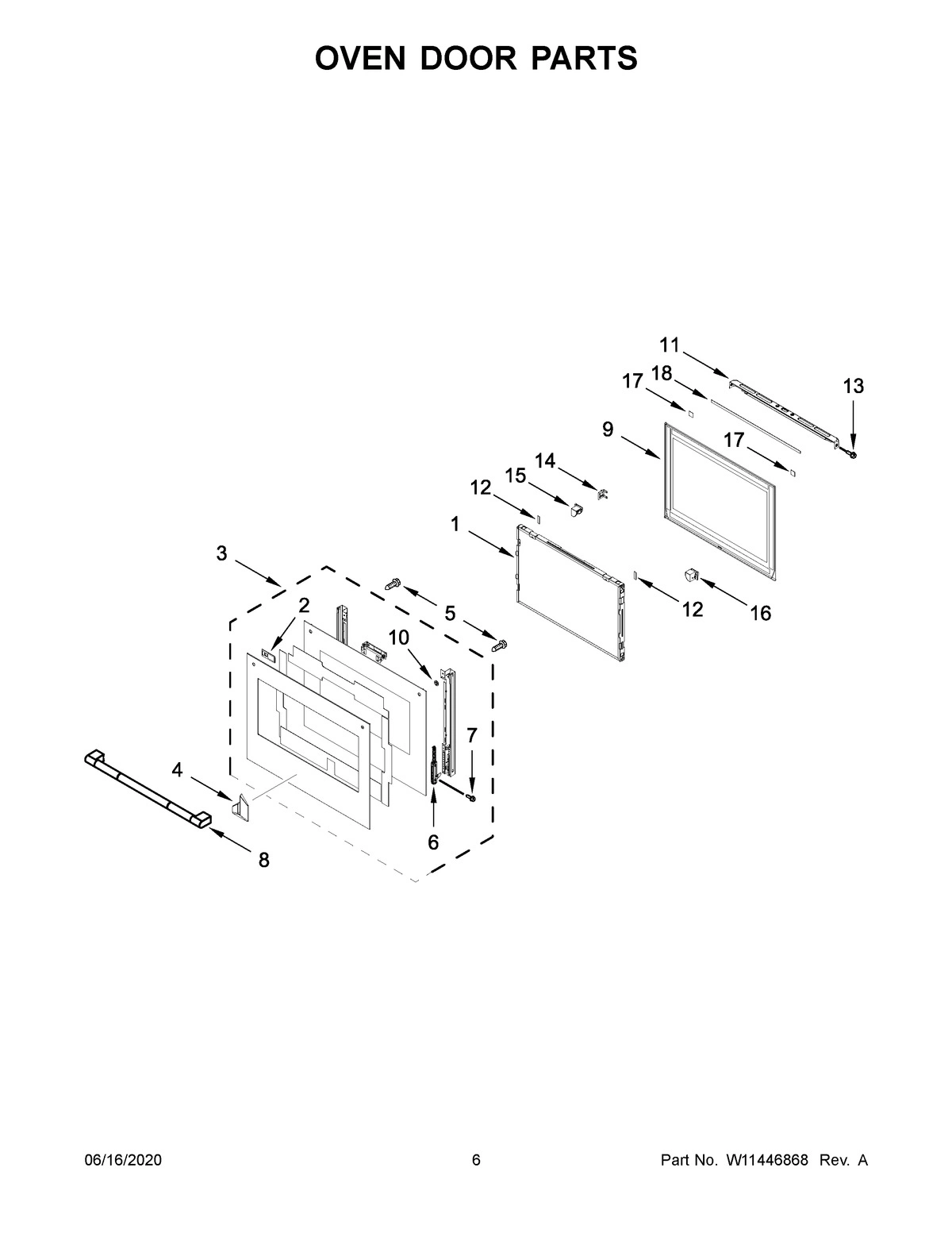 04 - OVEN DOOR PARTS
