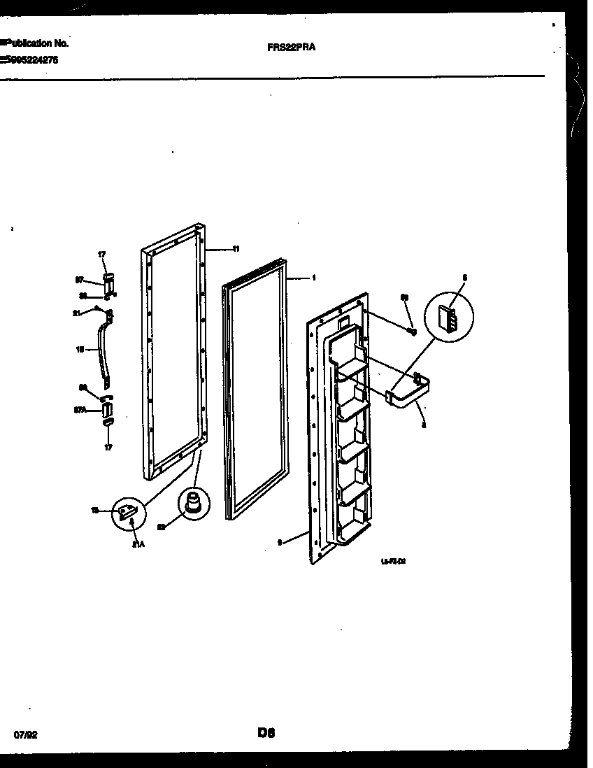 02 - FREEZER DOOR PARTS