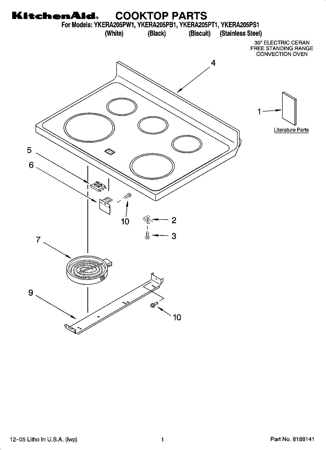 01 - COOKTOP PARTS