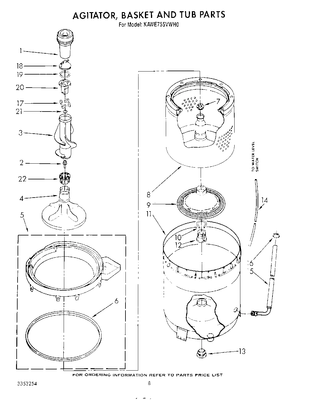 05 - AGITATOR, BASKET AND TUB
