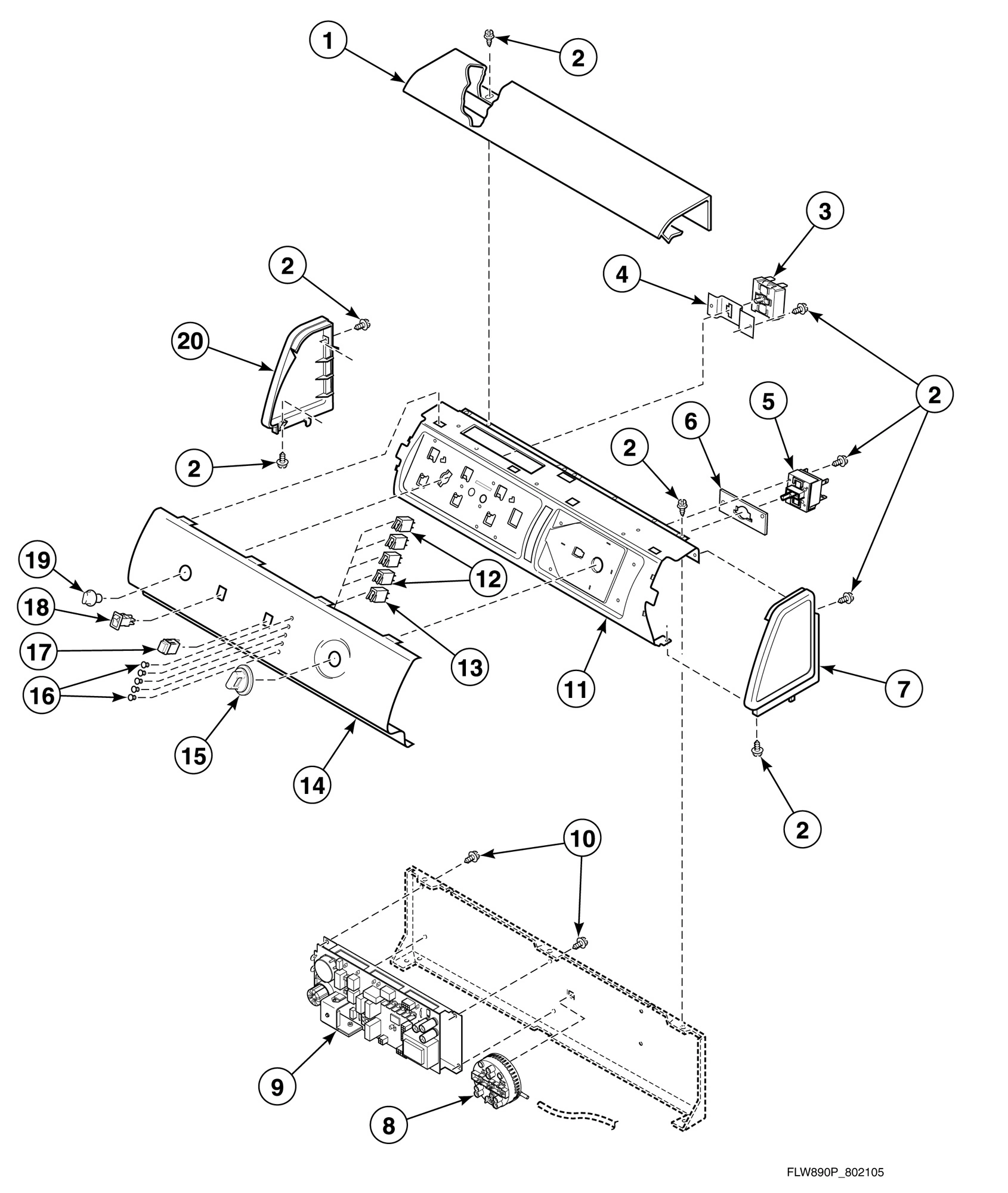 Graphic Panel, Control Support Panel and Controls