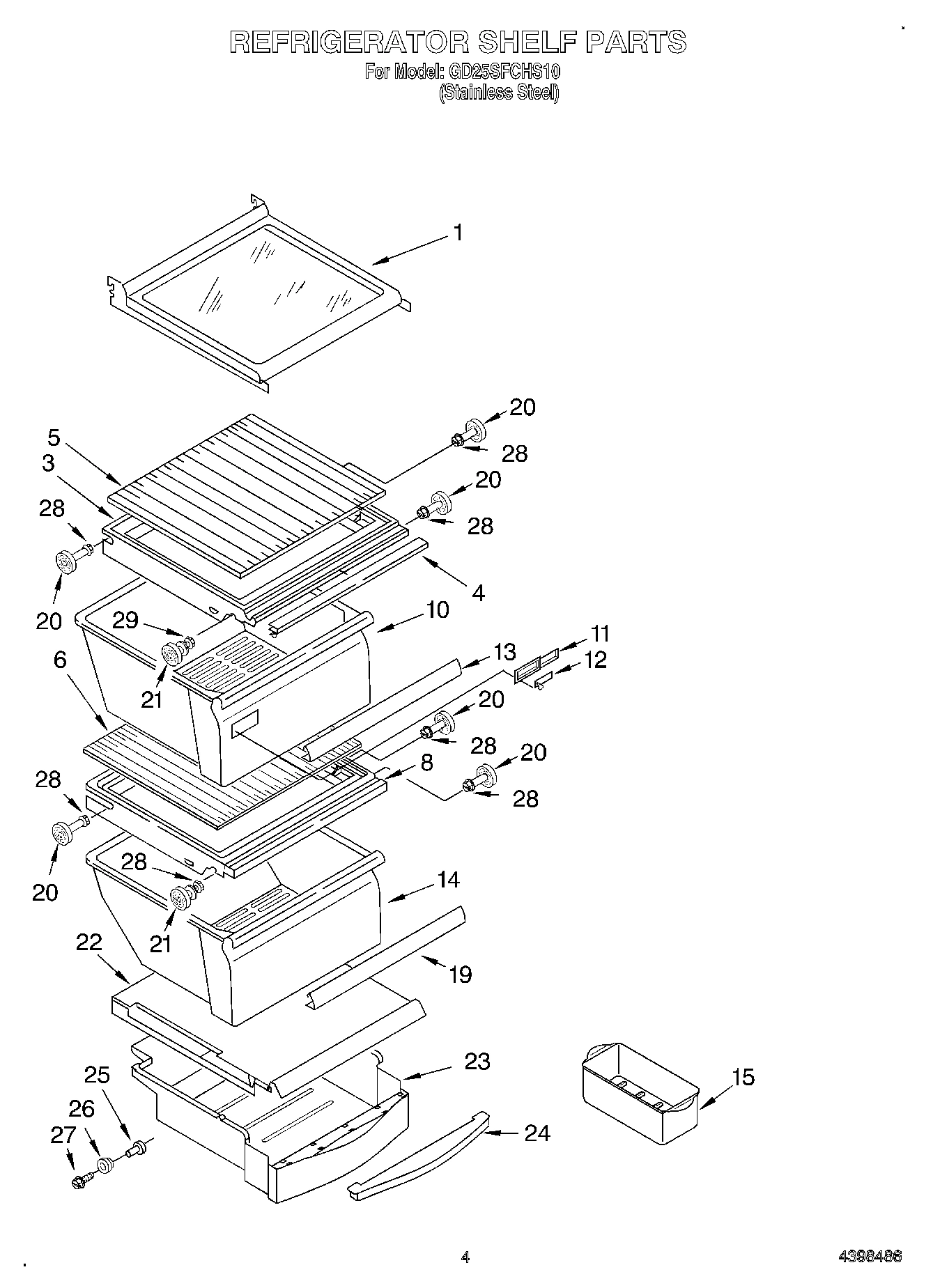 03 - REFRIGERATOR SHELF