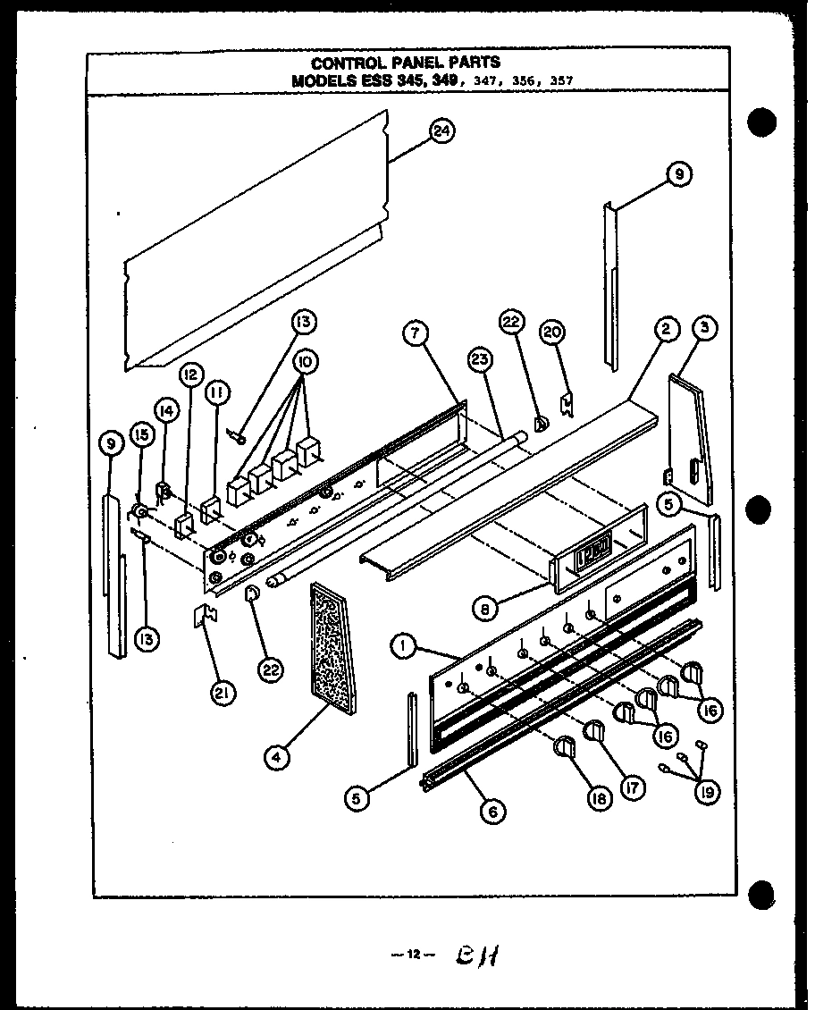 01 - CONTROL PANEL PARTS