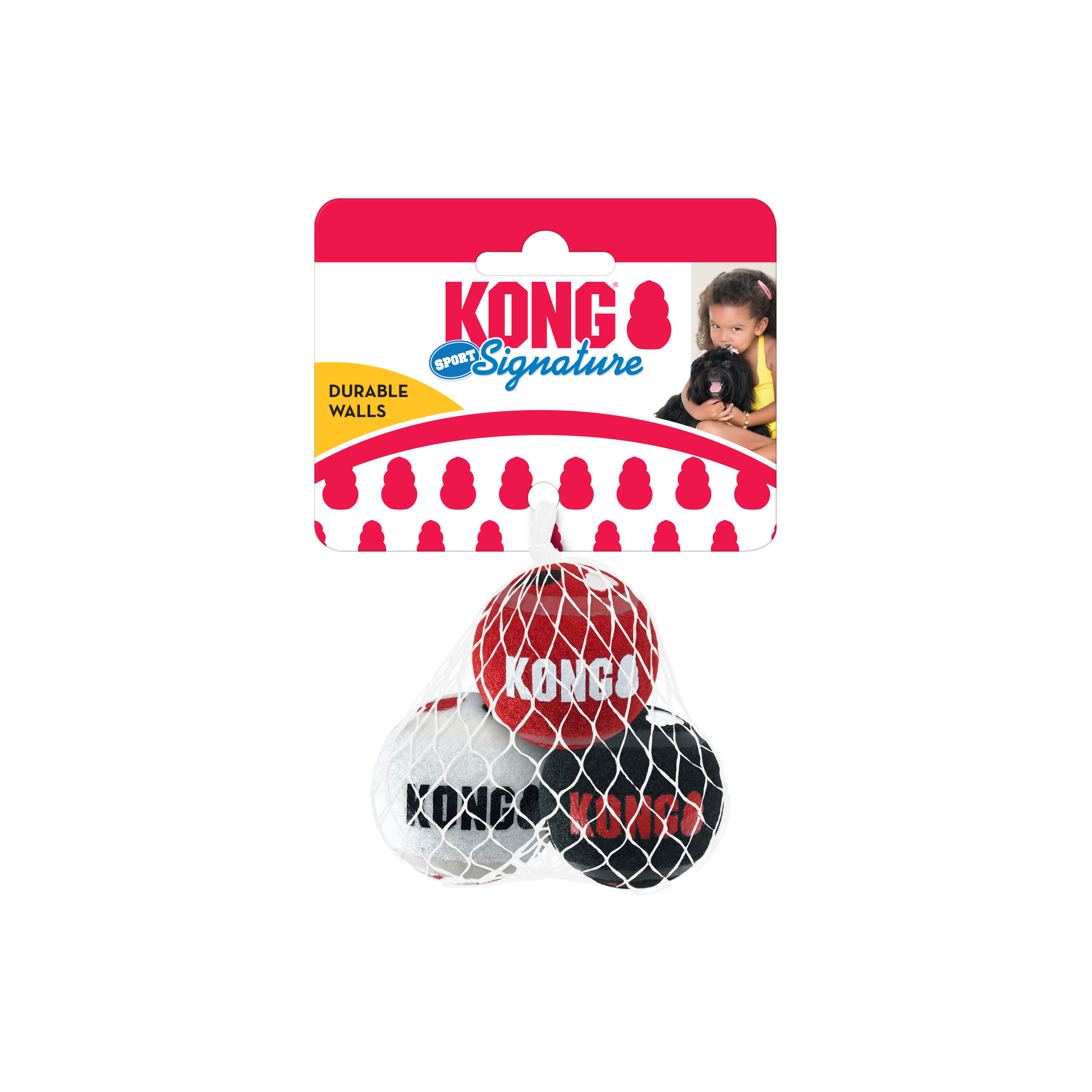 KONG Signature Balls Dog Toy 3-Pk