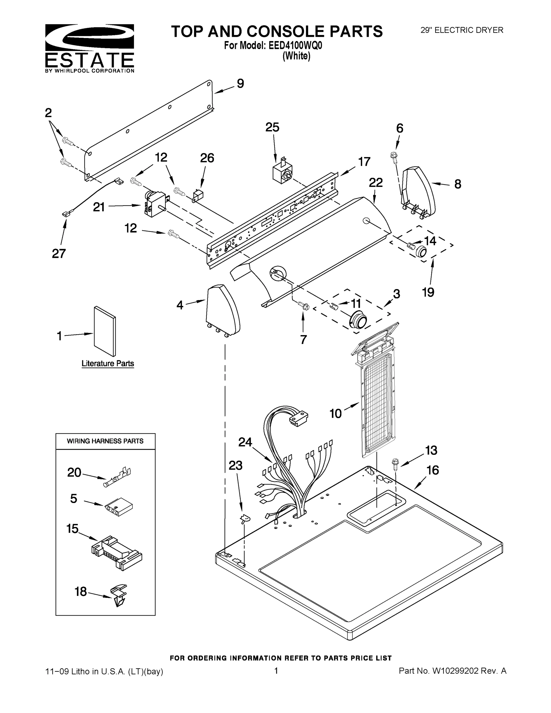 01 - TOP AND CONSOLE PARTS