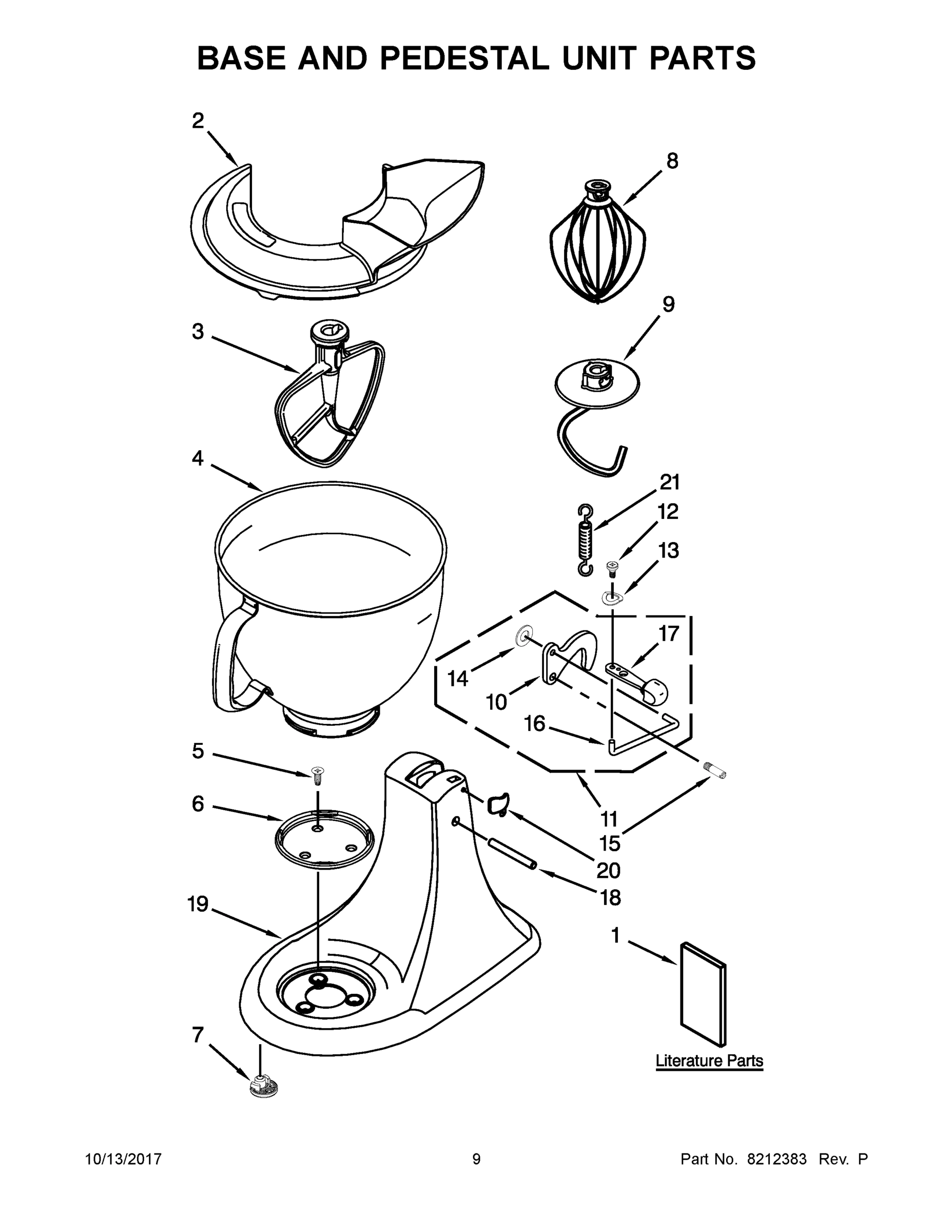 05 - BASE AND PEDESTAL UNIT PARTS