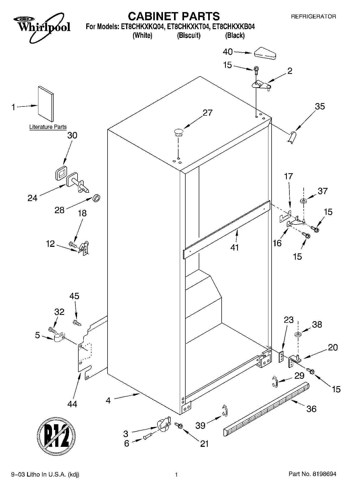 01 - CABINET PARTS