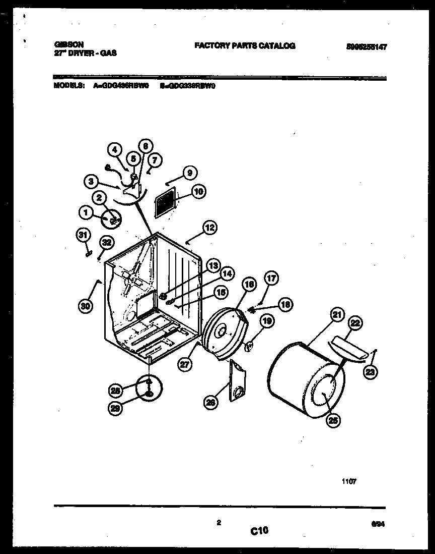 02 - CABINET AND COMPONENT PARTS