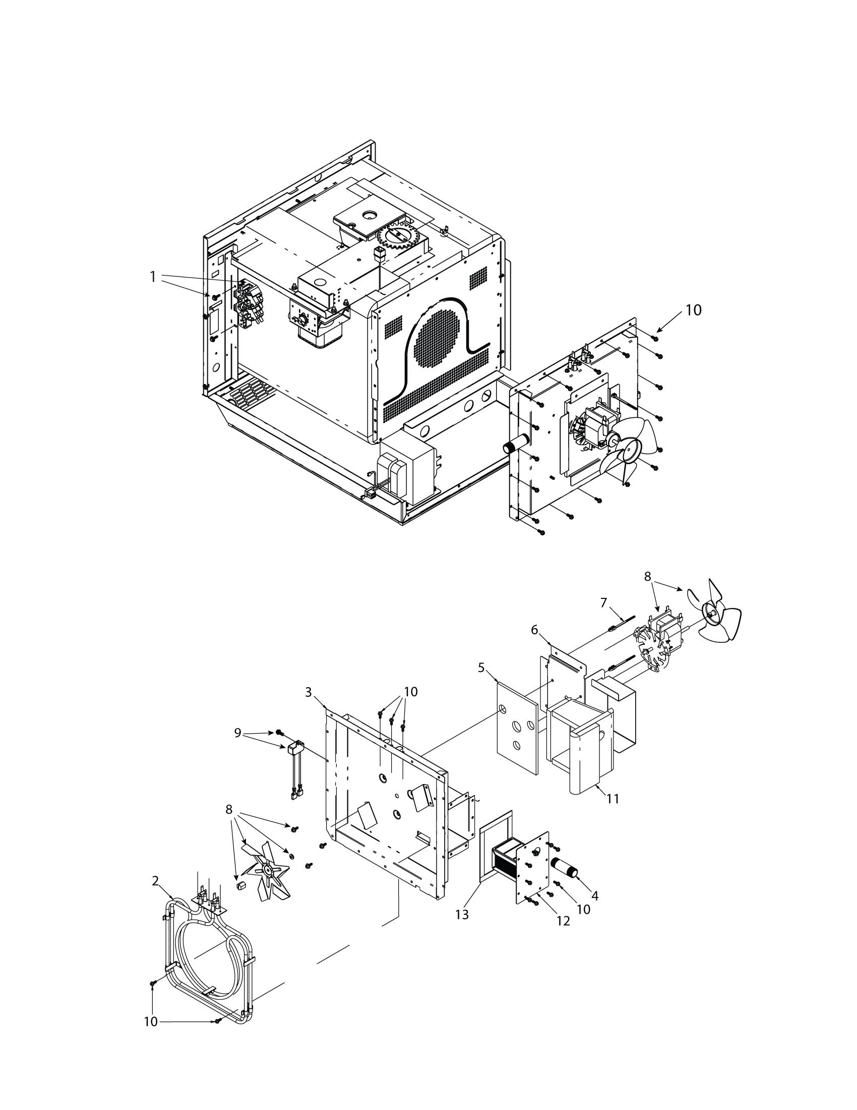 INTERLOCK / CONVECTION MOTOR / HEATER BOX