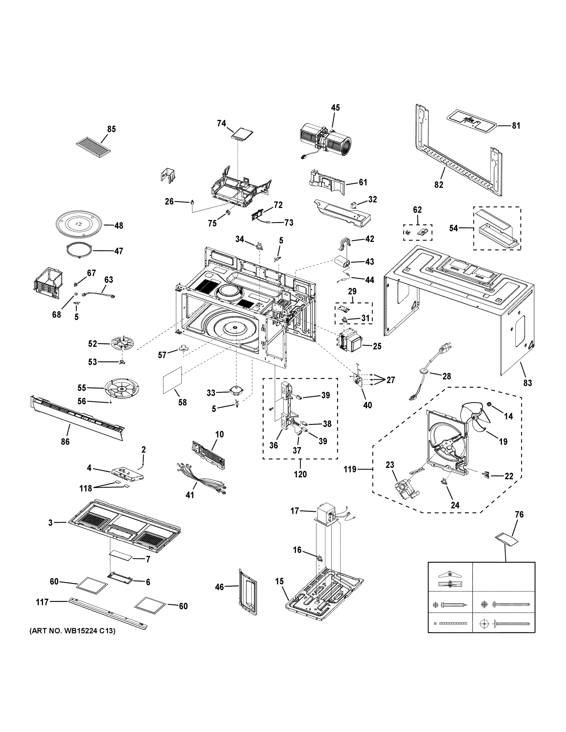 OVEN CAVITY PARTS
