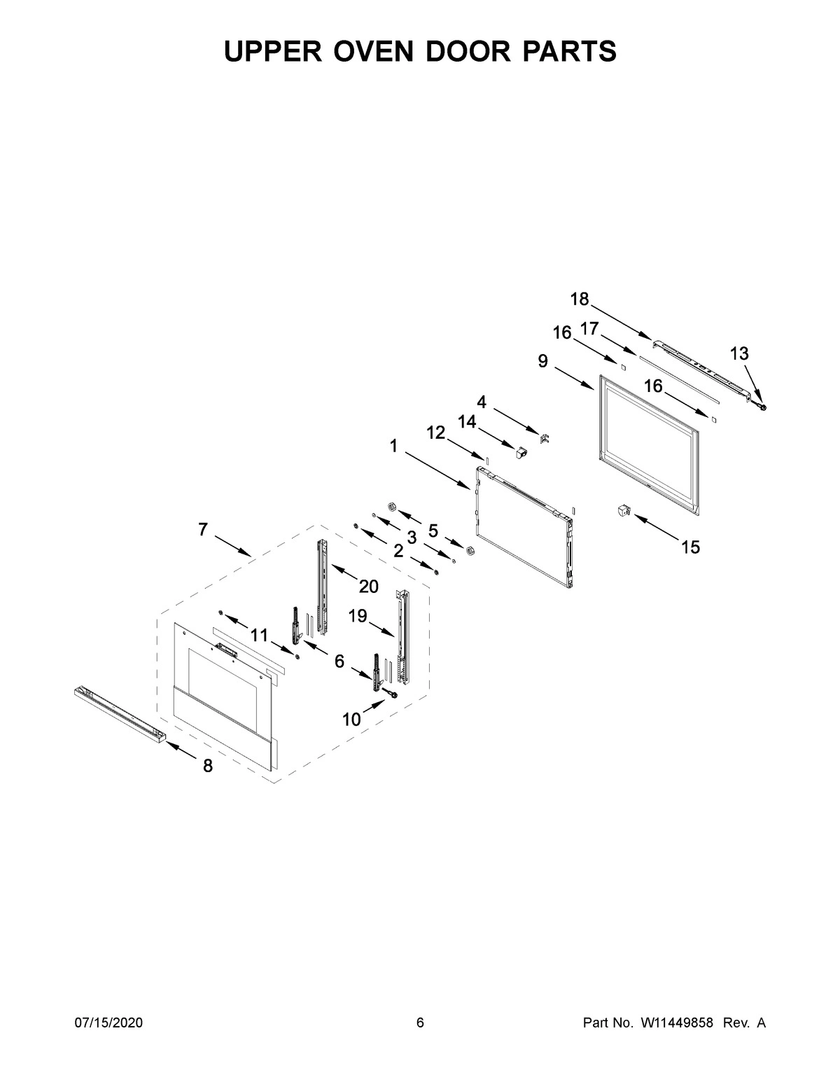 04 - UPPER OVEN DOOR PARTS