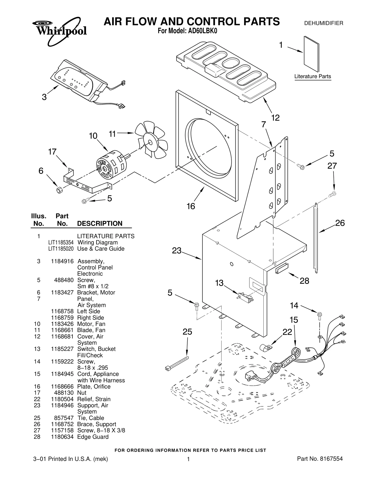 AIR FLOW AND CONTROL PARTS
