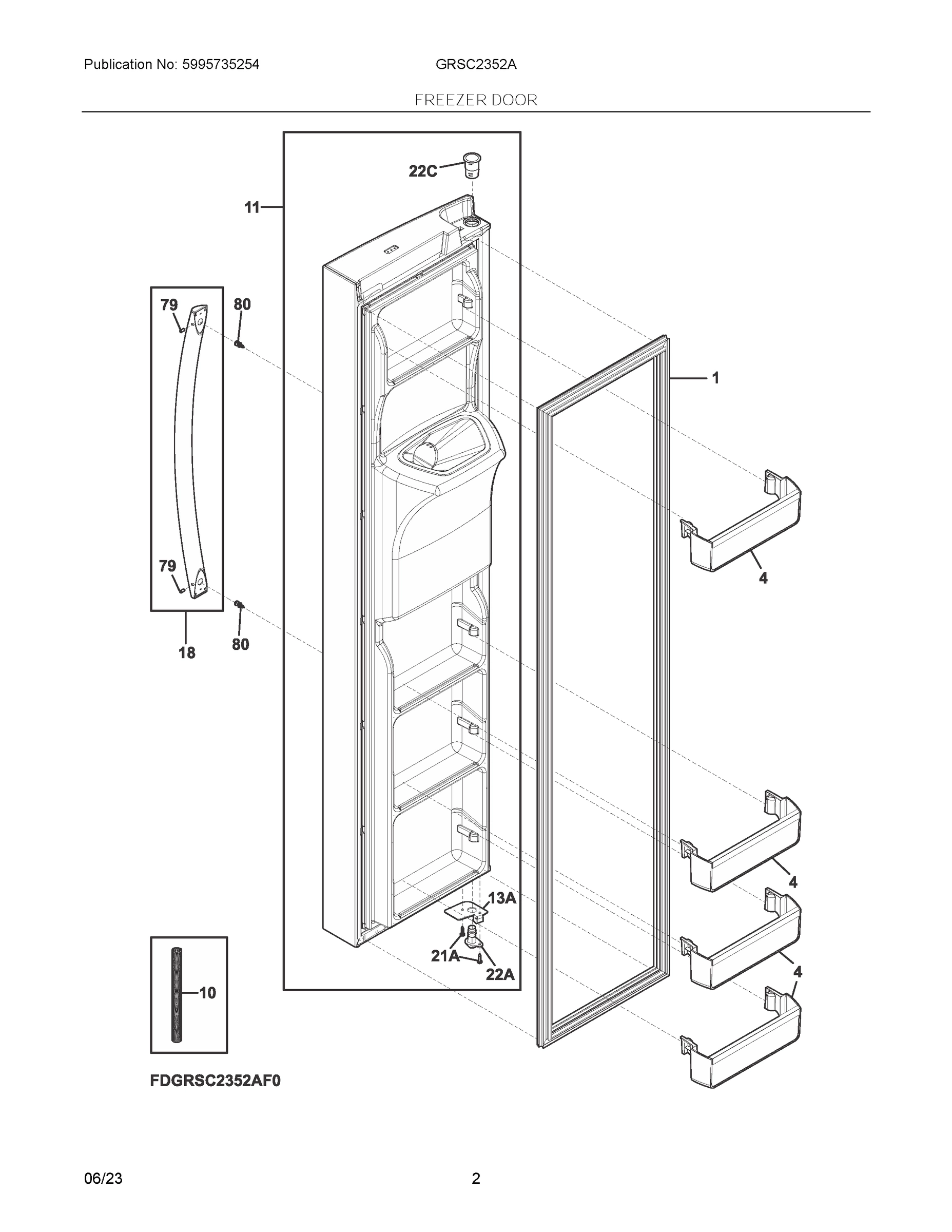 02 - FREEZER DOOR