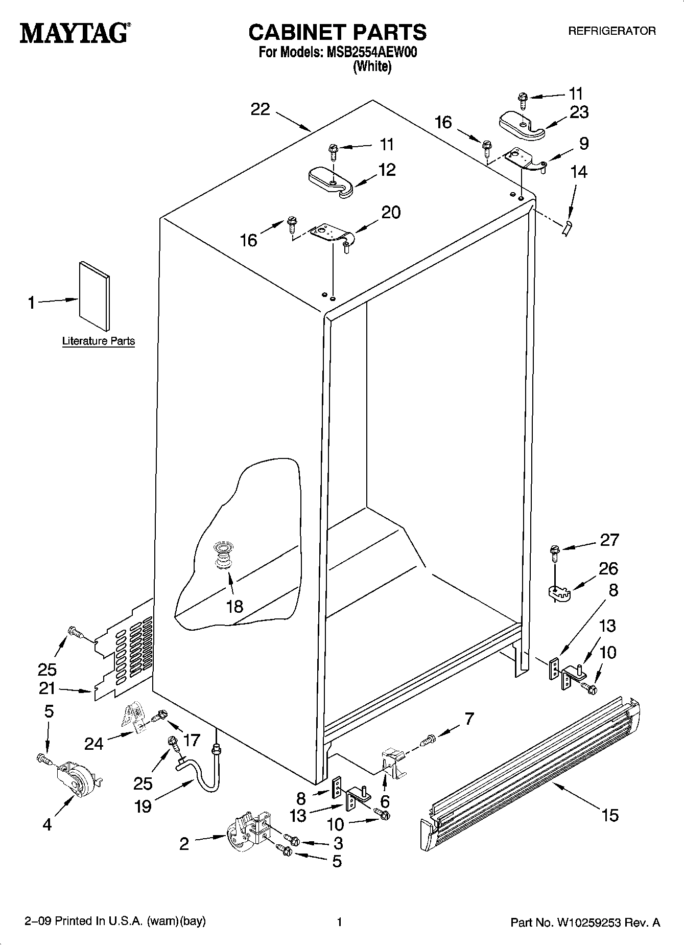 01 - CABINET PARTS