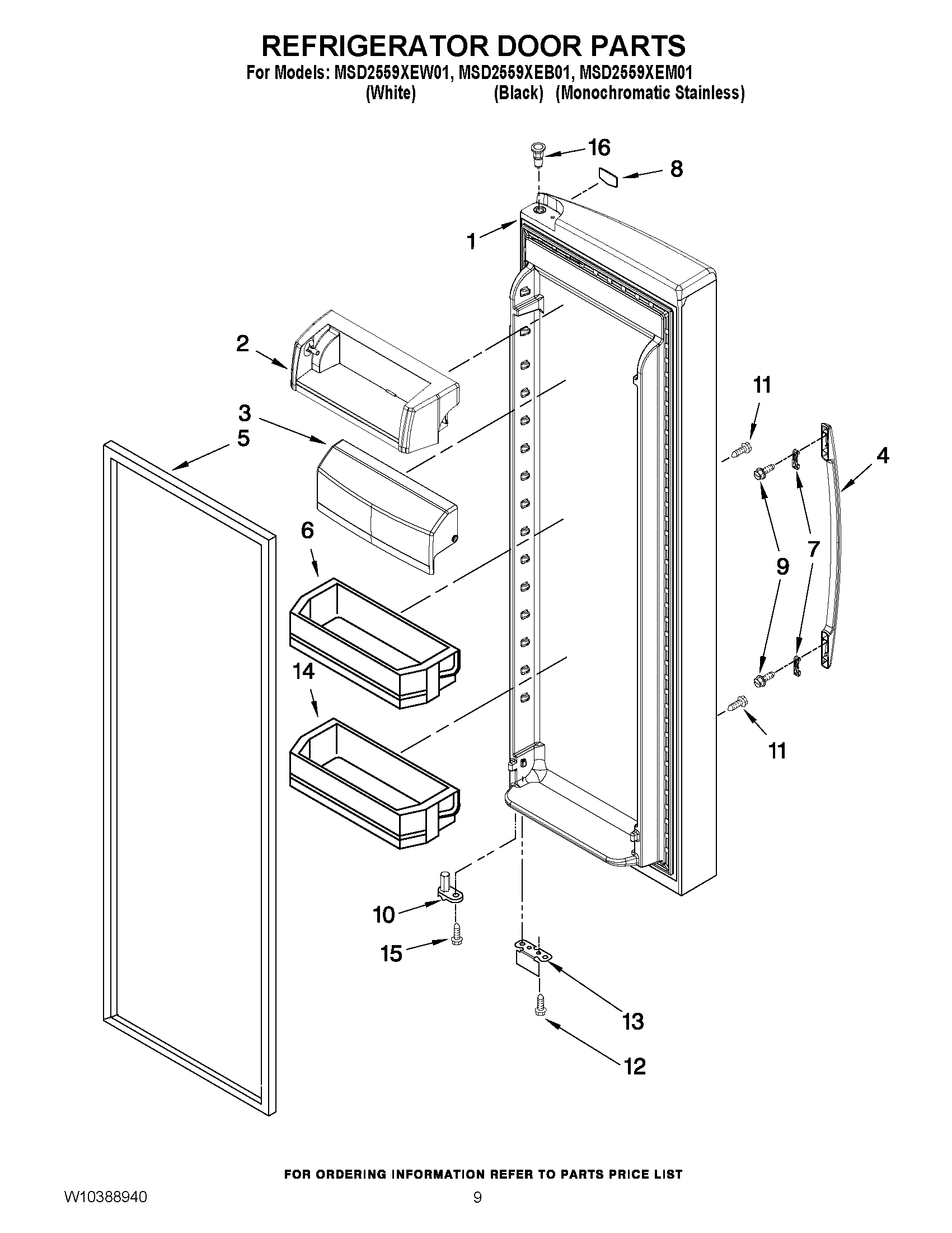 06 - REFRIGERATOR DOOR PARTS