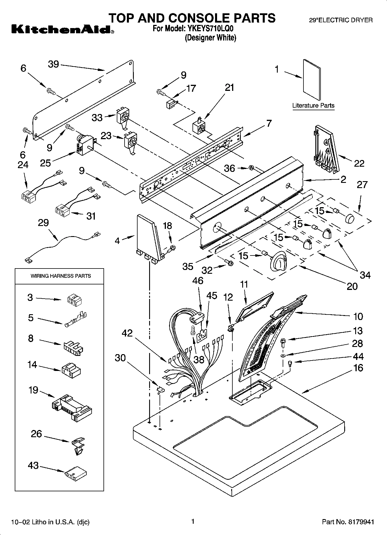 01 - TOP AND CONSOLE PARTS