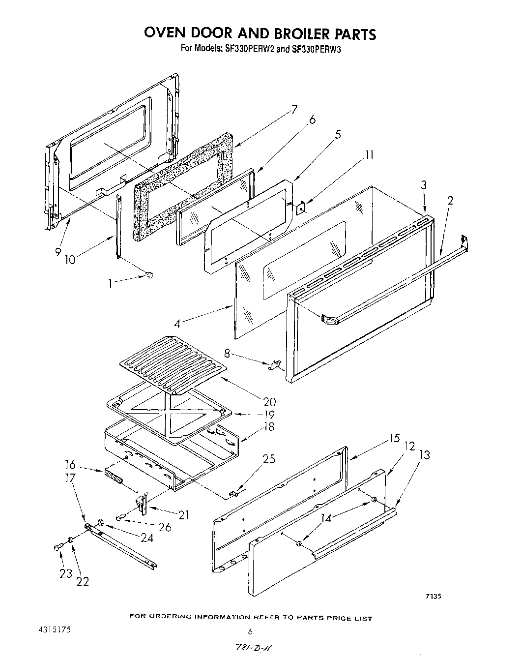 05 - OVEN DOOR AND BROILER