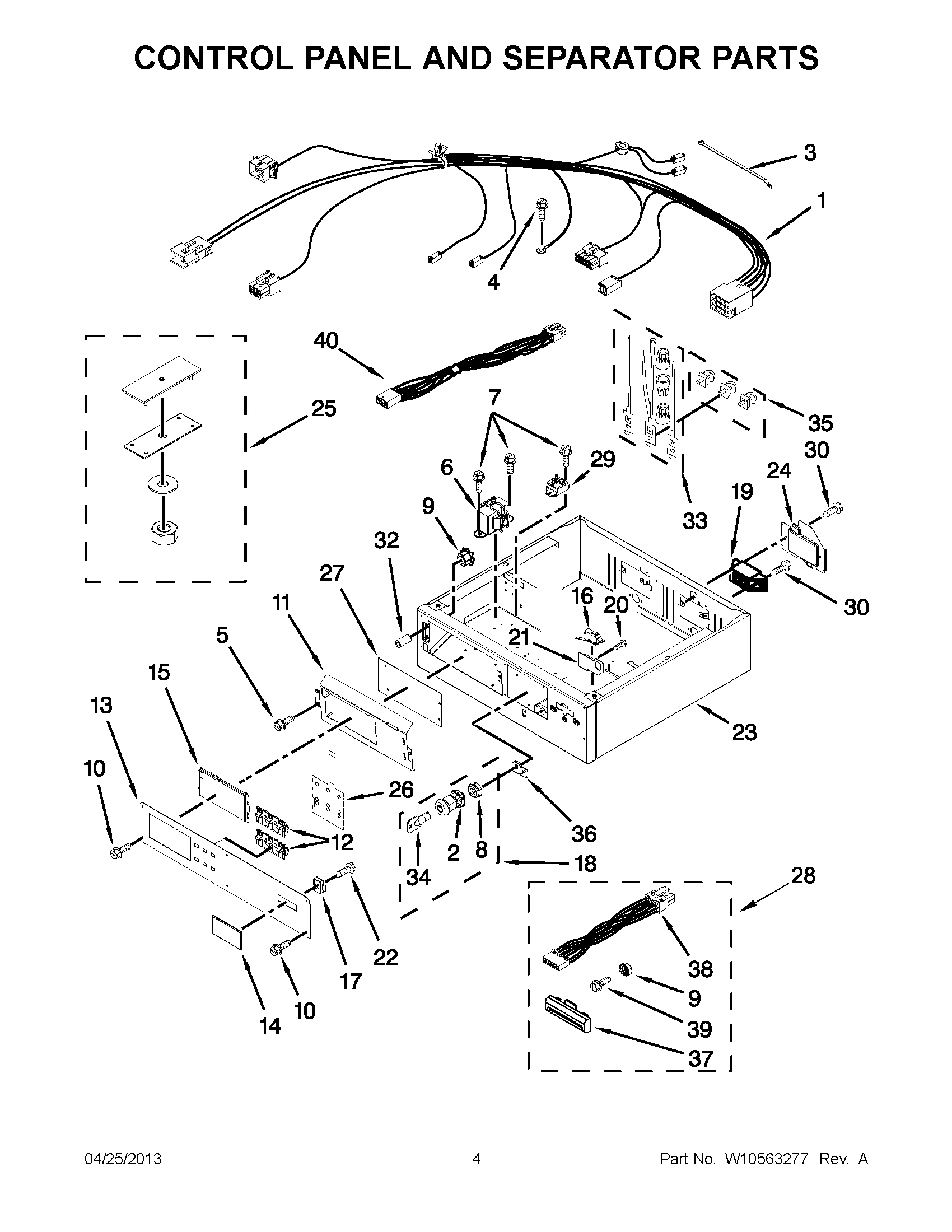 02 - CONTROL PANEL AND SEPARATOR PARTS