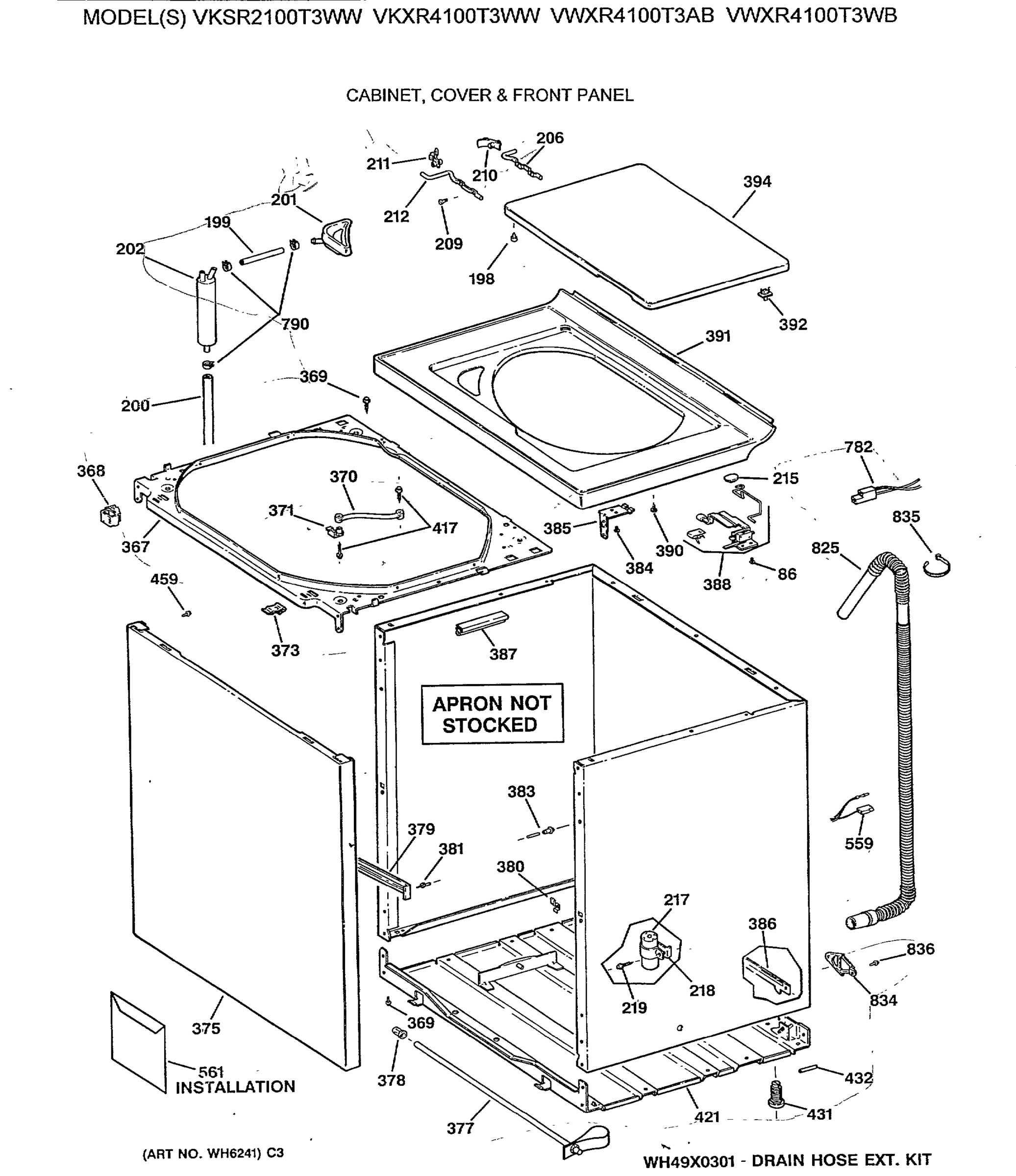 CABINET, COVER & FRONT PANEL