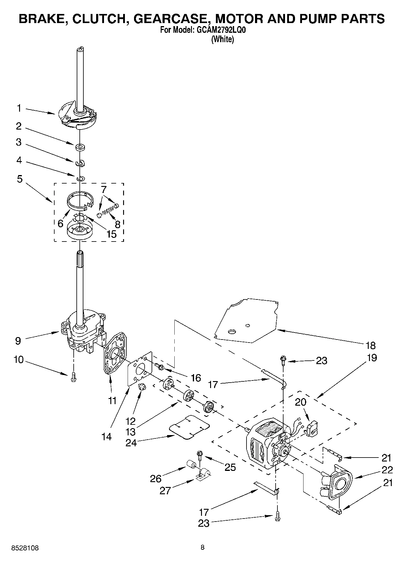 05 - BRAKE, CLUTCH, GEARCASE, MOTOR & PUMP