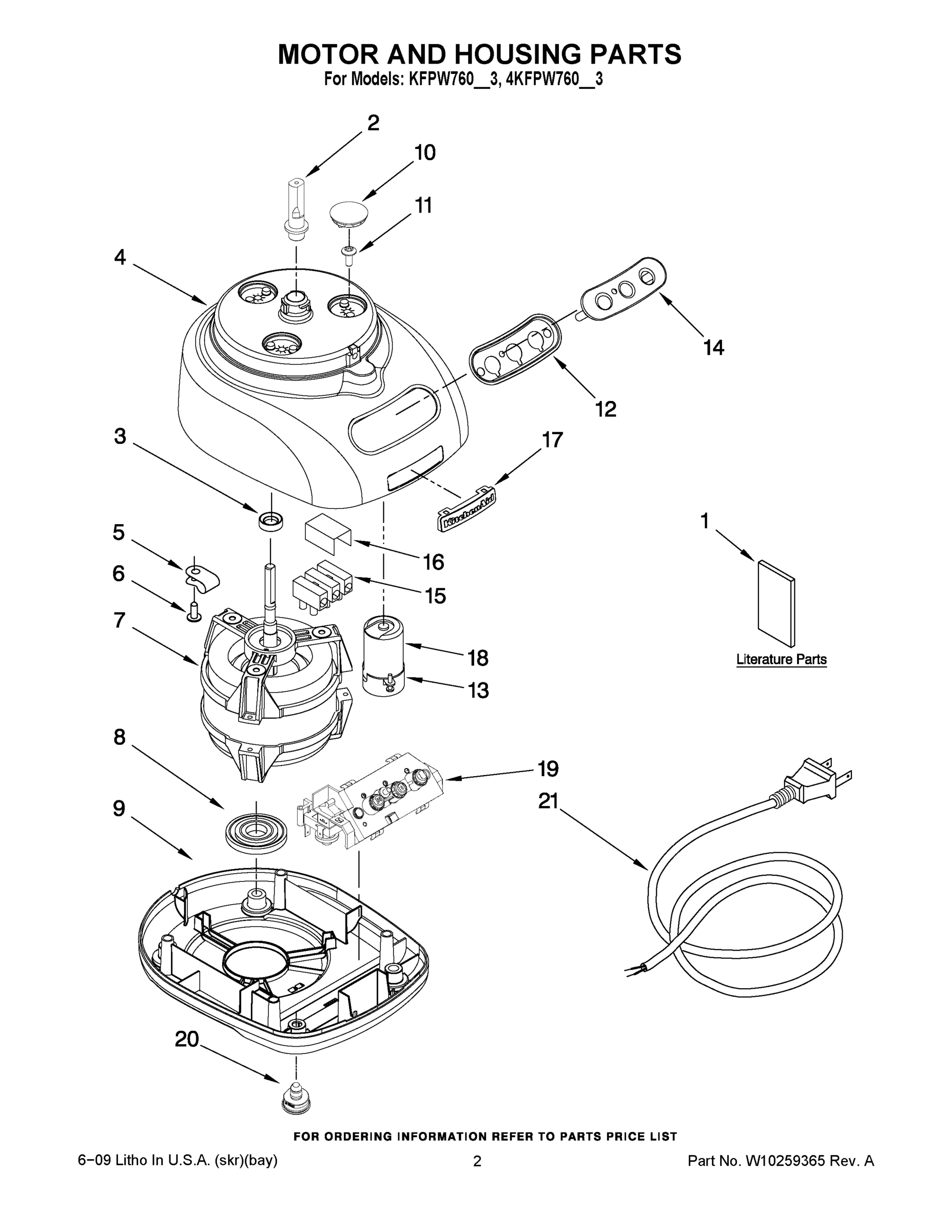 01 - MOTOR AND HOUSING PARTS