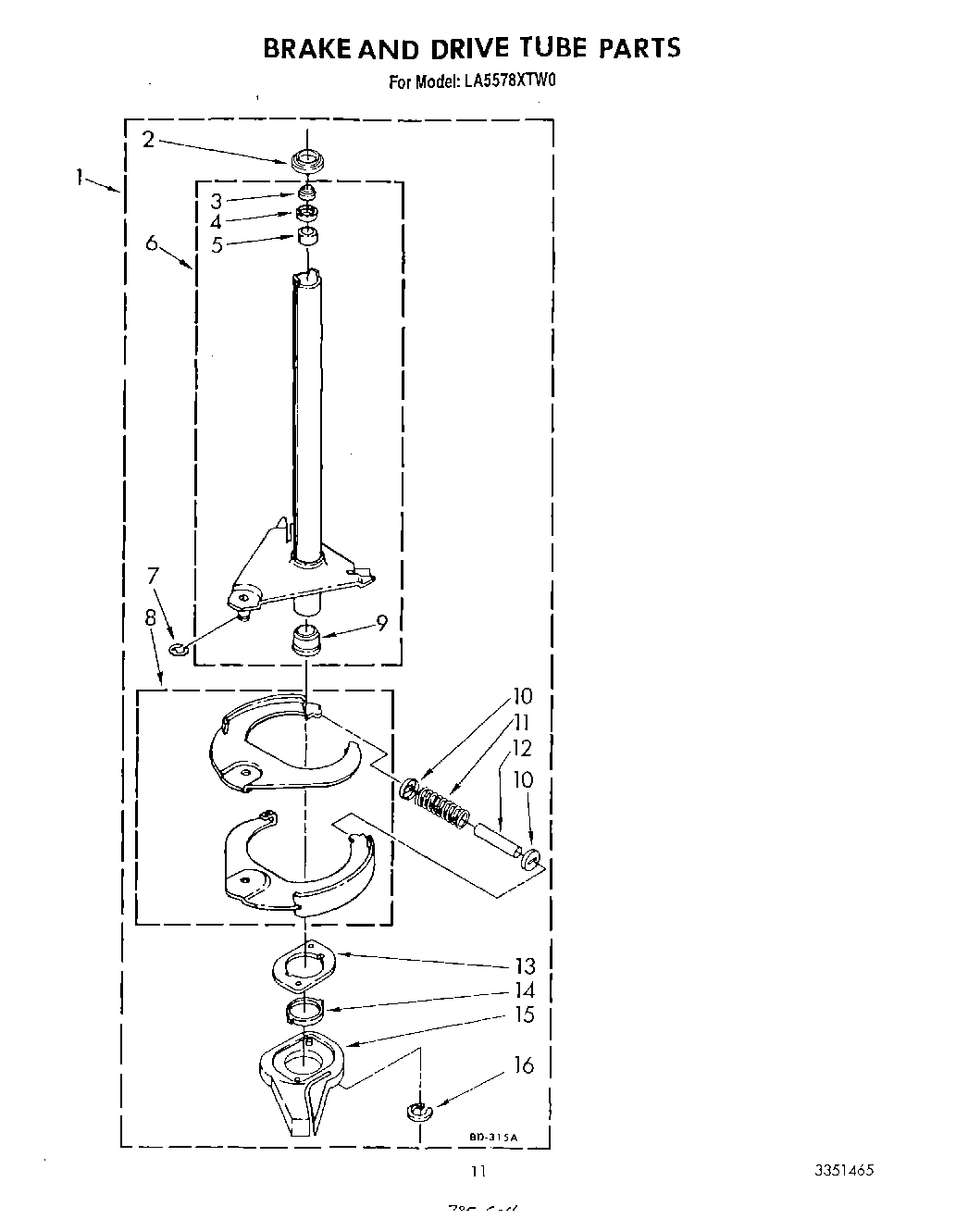 09 - BRAKE AND DRIVE TUBE