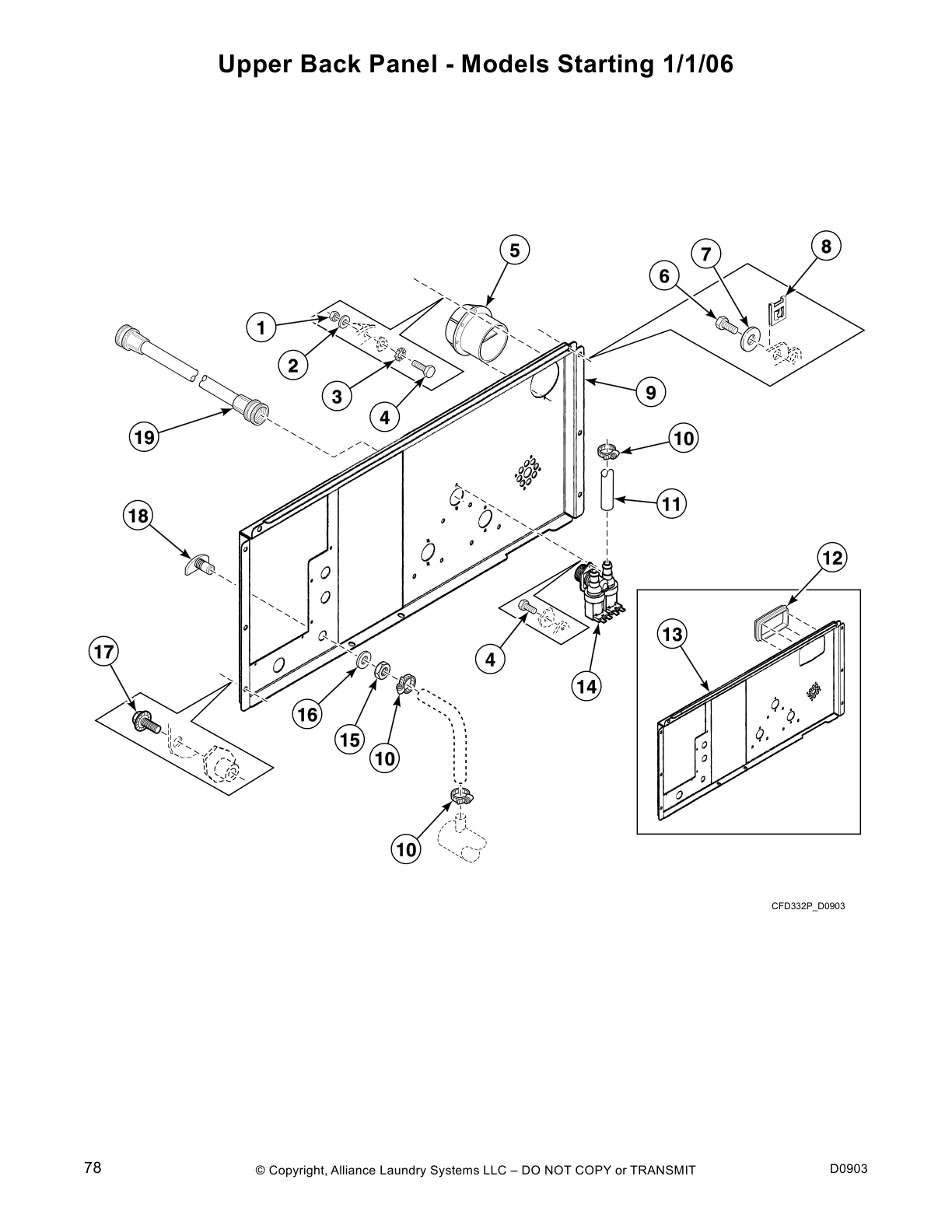 Upper Back Panel - Models Starting 1/1/06