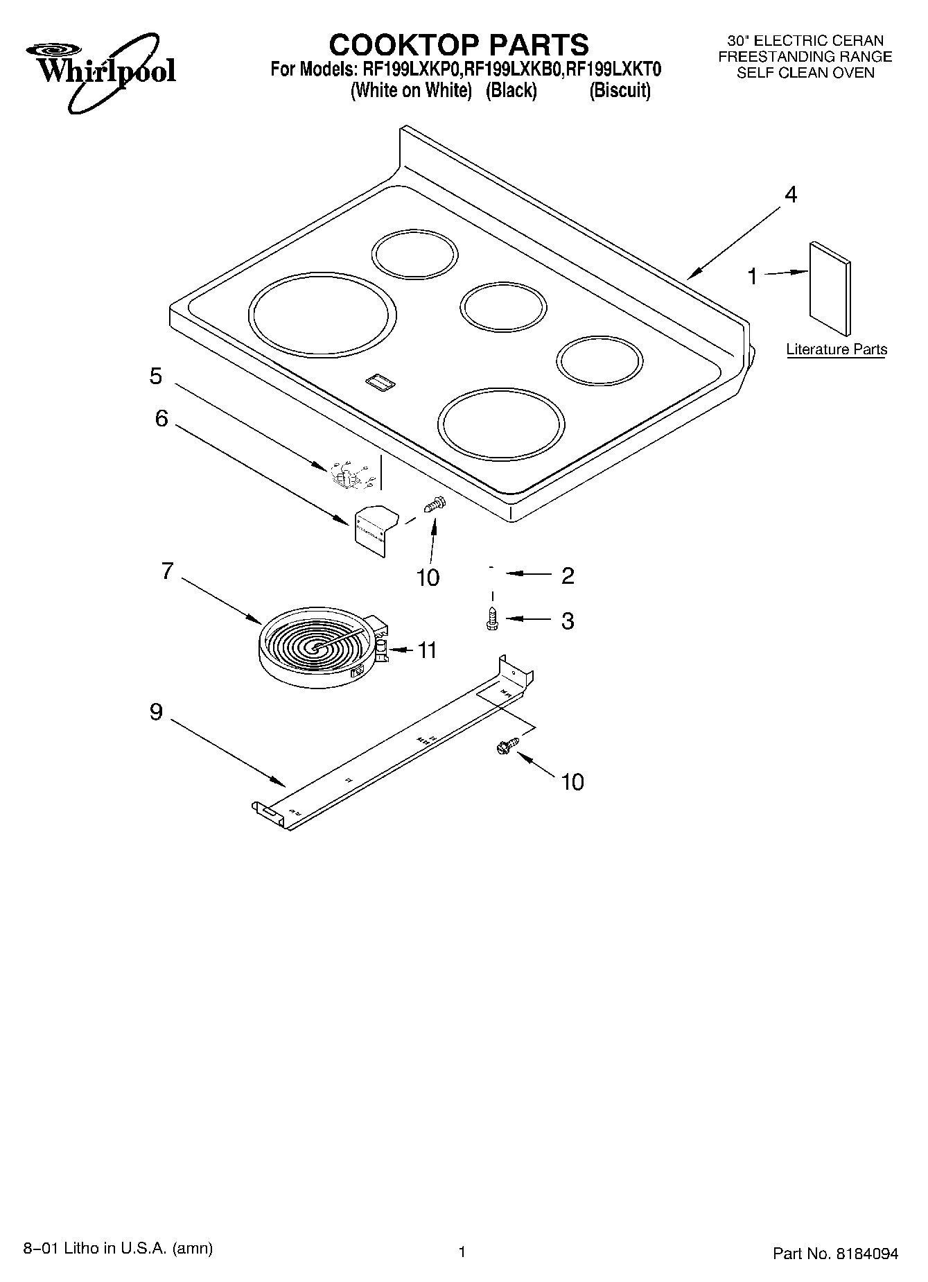 01 - COOKTOP, LITERATURE