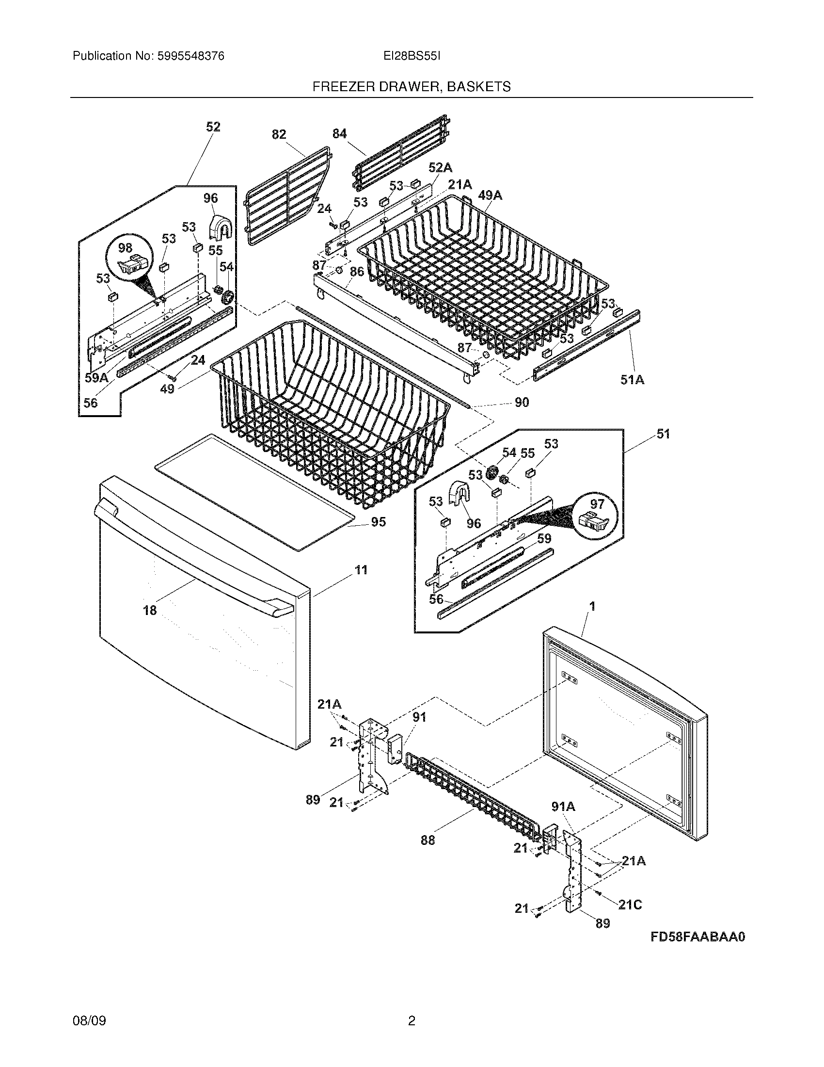 03 - FREEZER DRAWER,BASKETS