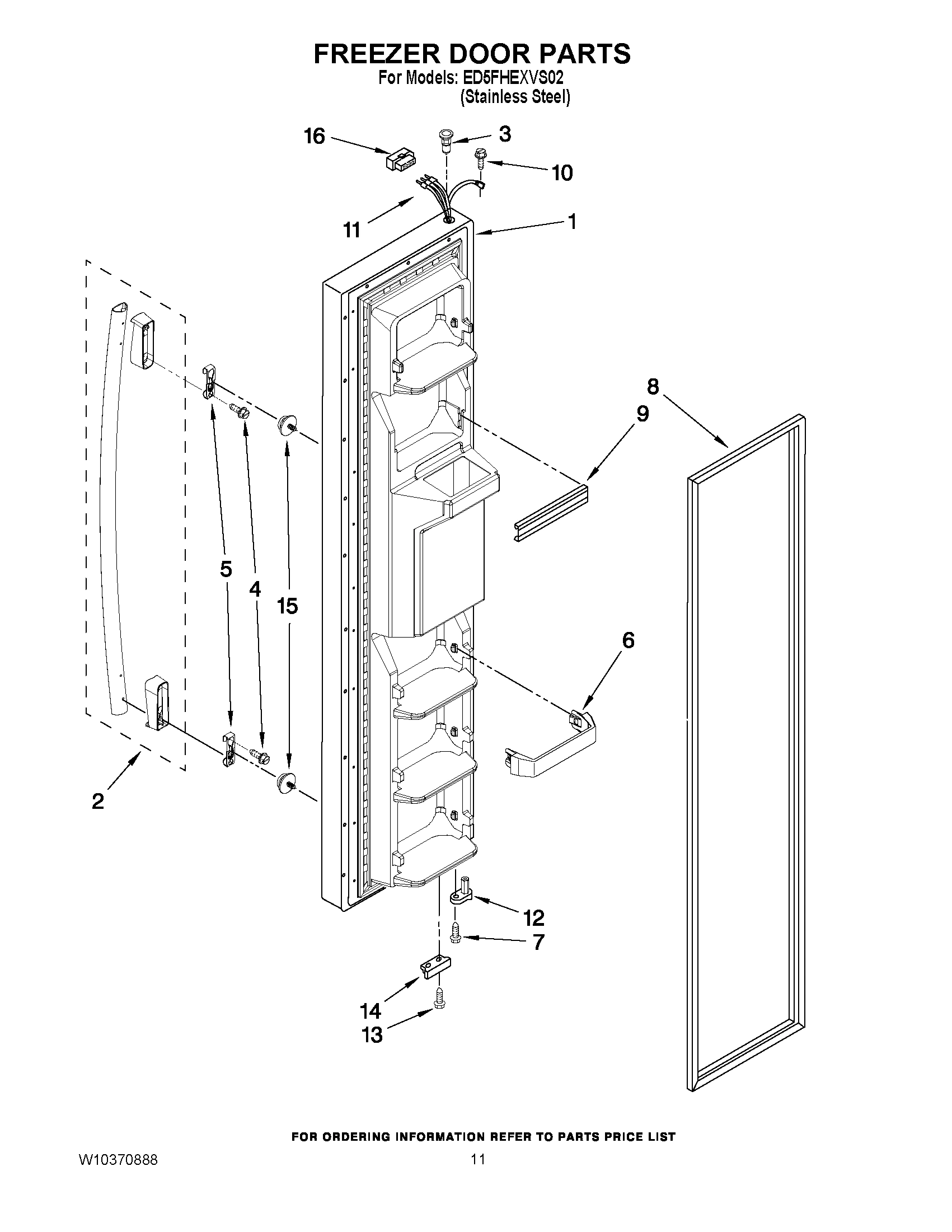 07 - FREEZER DOOR PARTS