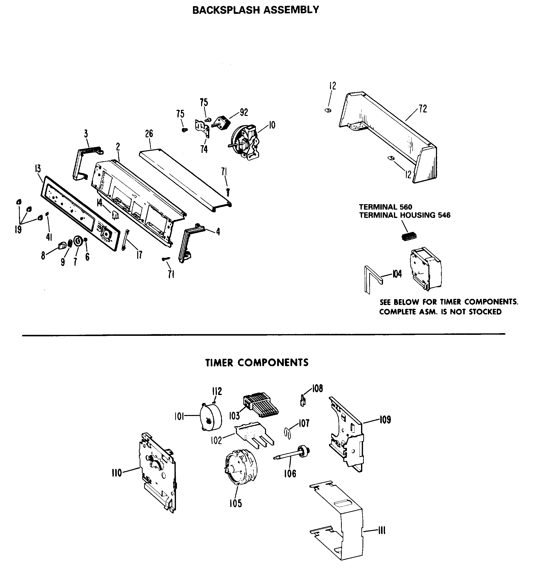 BACKSPLASH ASSEMBLY