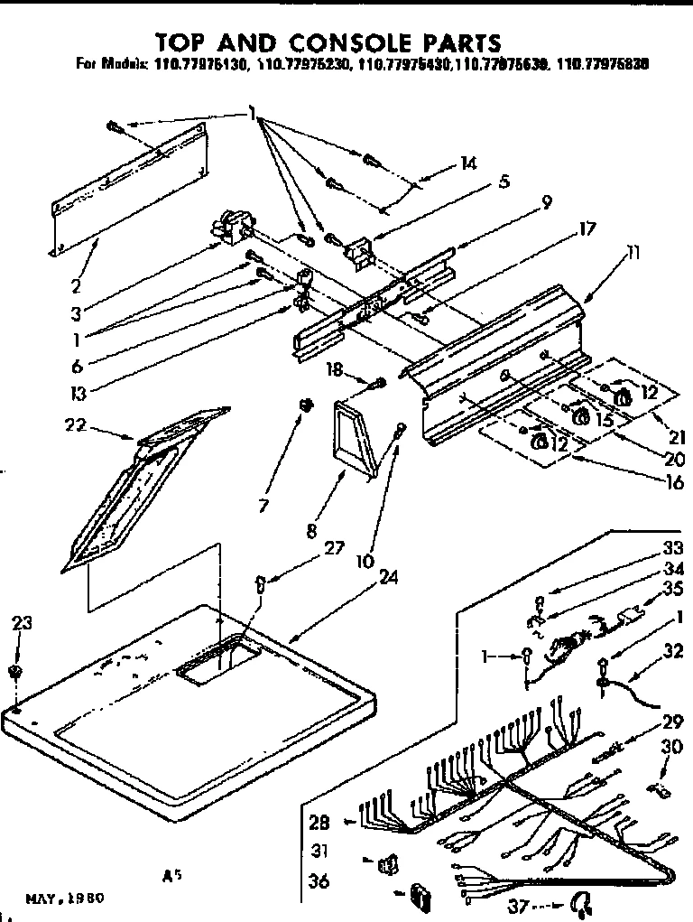 TOP AND CONSOLE PARTS